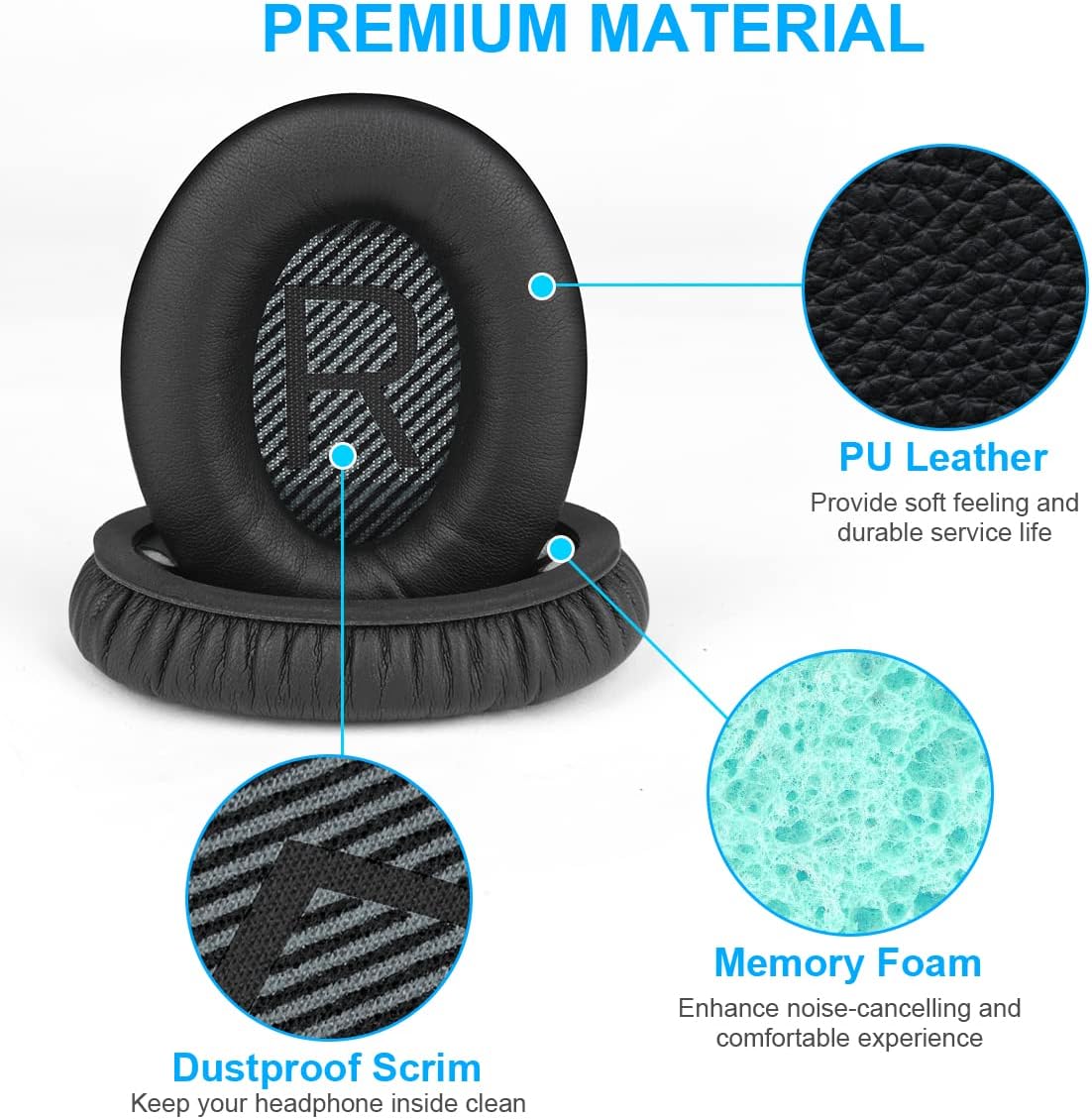 Ainiv Professional Ear Pads Cushions Replacement - Image 6
