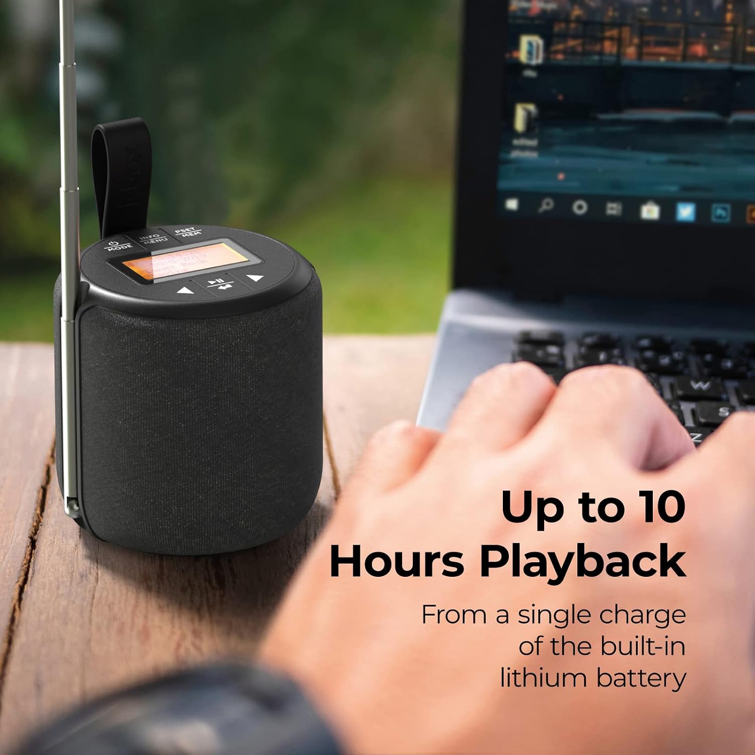 i-box Barrel DAB/DAB+ Radio & Bluetooth Speaker, Portable FM... - Image 3