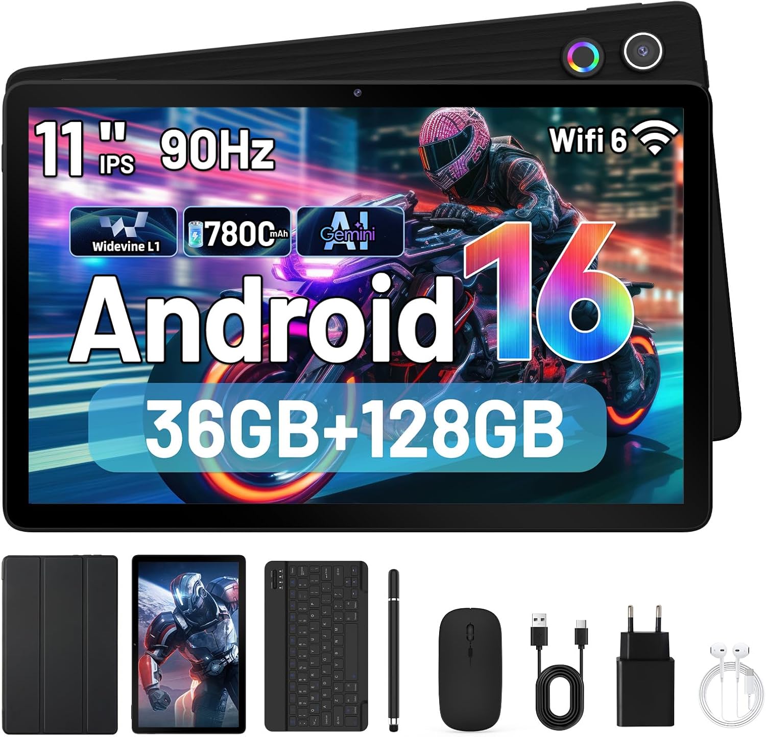 Gleeso Tablet 11 Inch Android 16 Tablet, Gemini AI Tablet wi... - Image 2