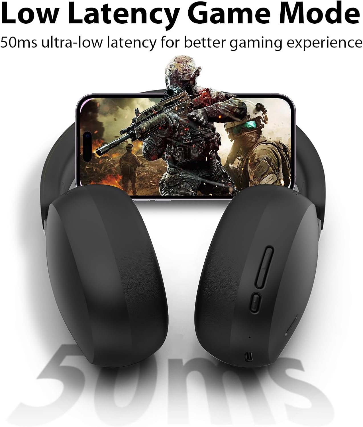 Active Noise Cancelling Headphones Wireless Over Ear Bluetoo... - Image 7