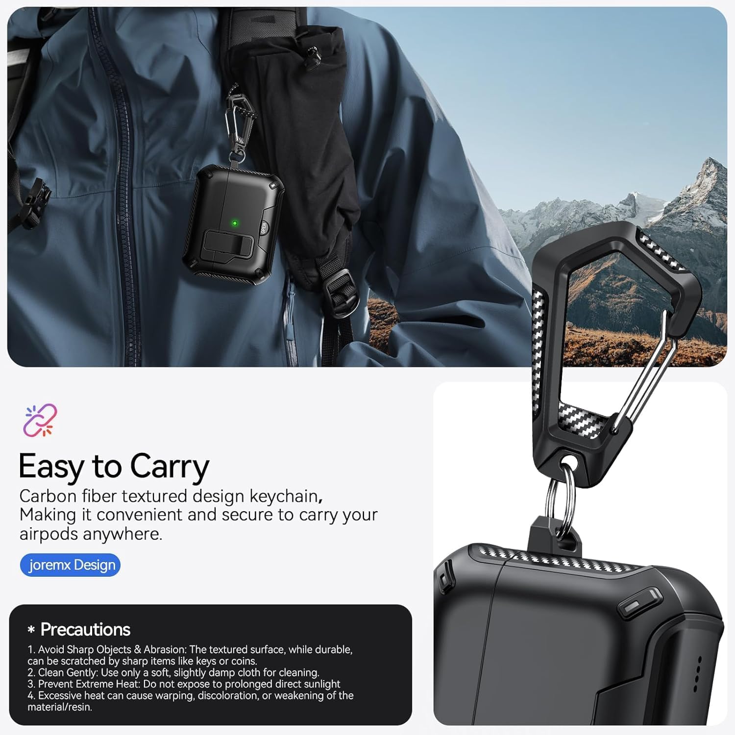 Magnetic Case with Safety Lock & PhoneStand (For AirPods Pro... - Image 7