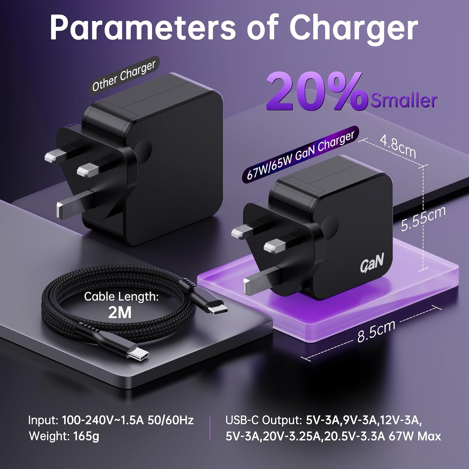 65W GaN USB C Charger for DJI Mini 5 Pro/4 Pro/4K/3/3 Pro, N... - Image 6