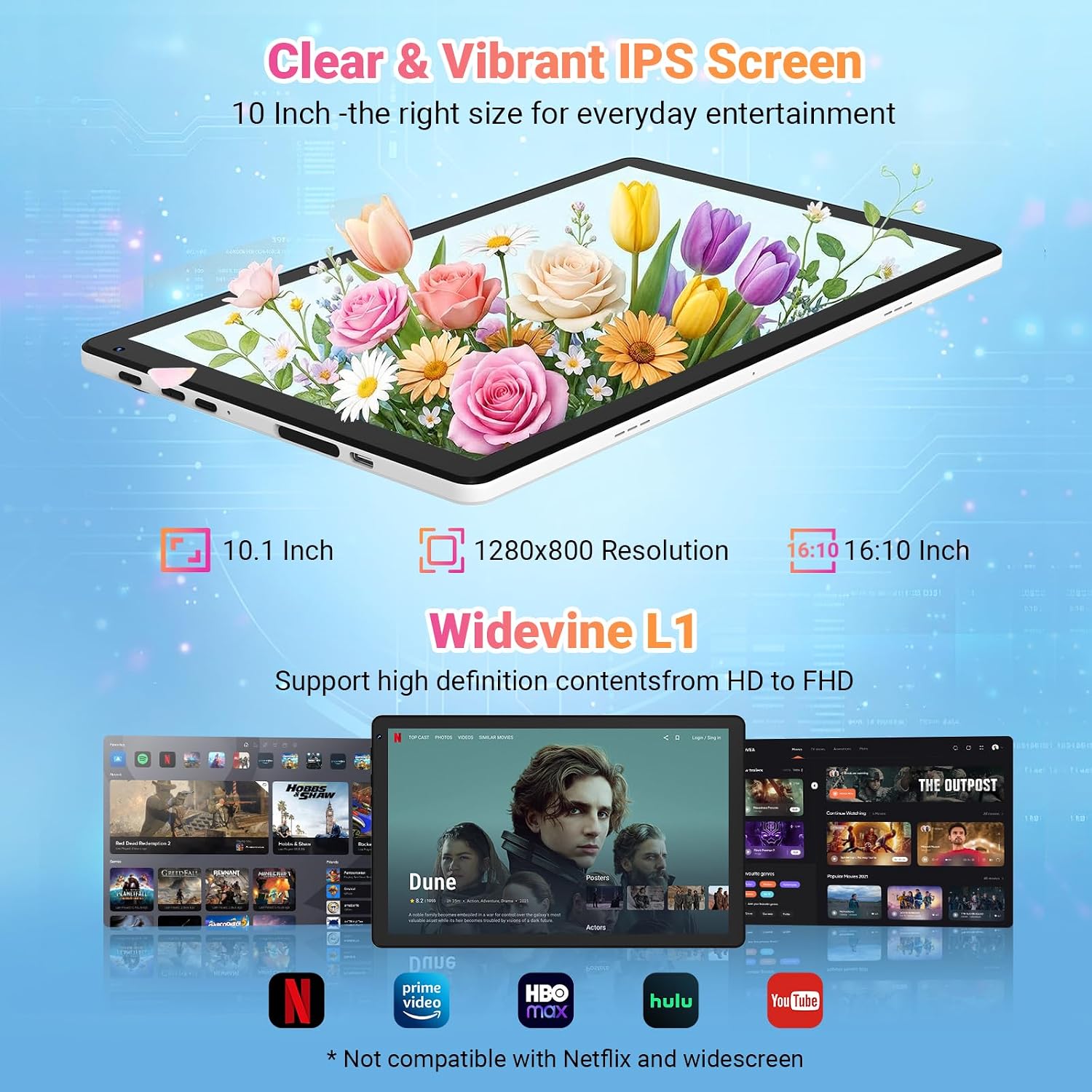 Gleeso Tablet|Android 15 Tablet 10 Inch|16GB RAM 1TB TF Andr... - Image 7