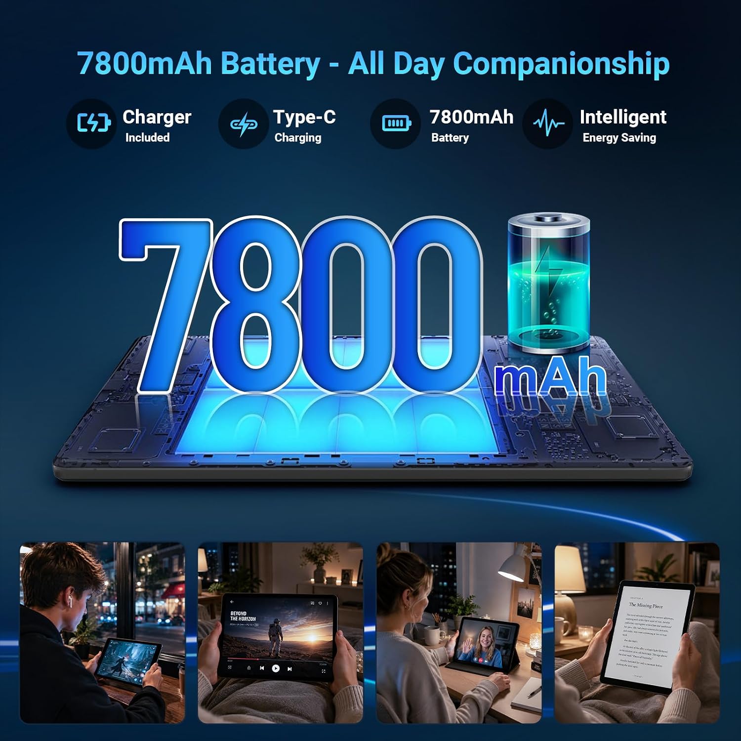 Gleeso Tablet 11 Inch Android 16 Tablet, Gemini AI Tablet wi... - Image 8