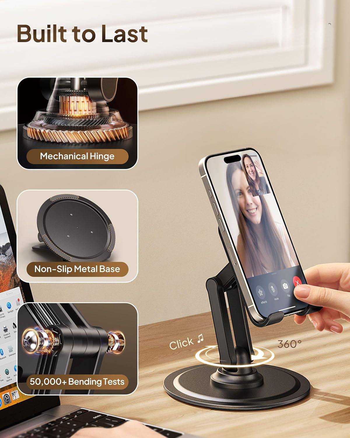 COOPER 360° Stand Rotating Mobile Phone Stand for Desk, Gami... - Image 5