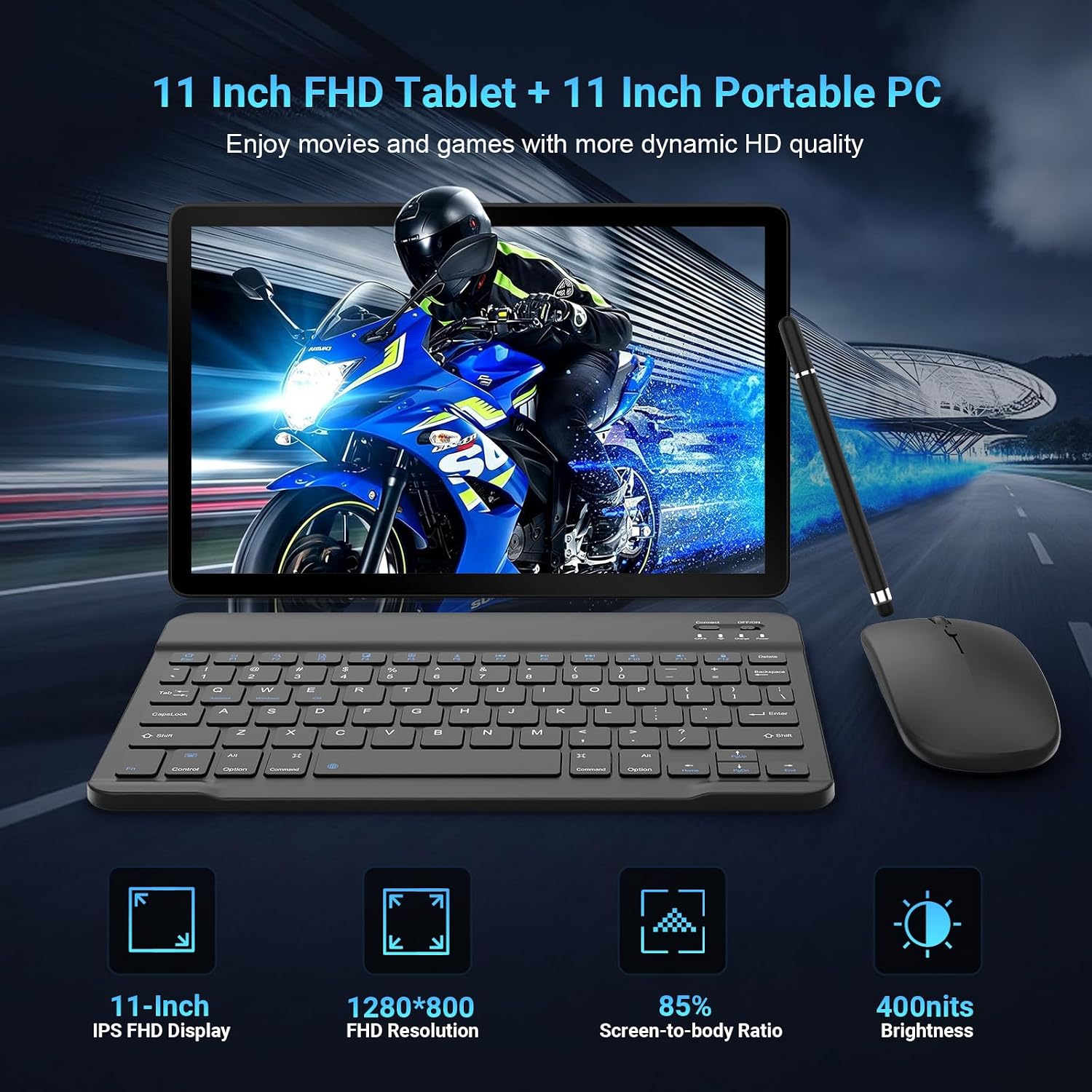 Gleeso Tablet 11 Inch Android 16 Tablet, Gemini AI Tablet wi... - Image 4