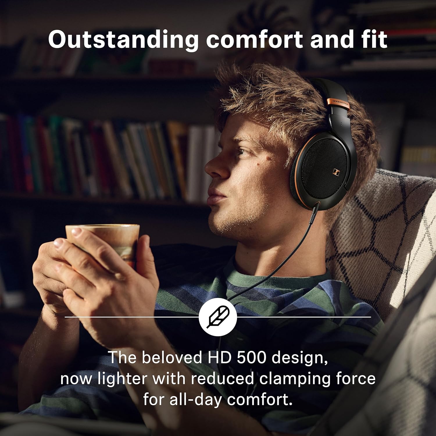 Sennheiser HD 505 Wired Headphones Over Ear With Transparent... - Image 8