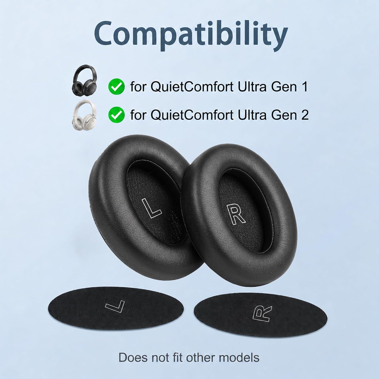 Replacement Earpads for Bose QuietComfort Ultra Gen 1 & Gen ... - Image 3