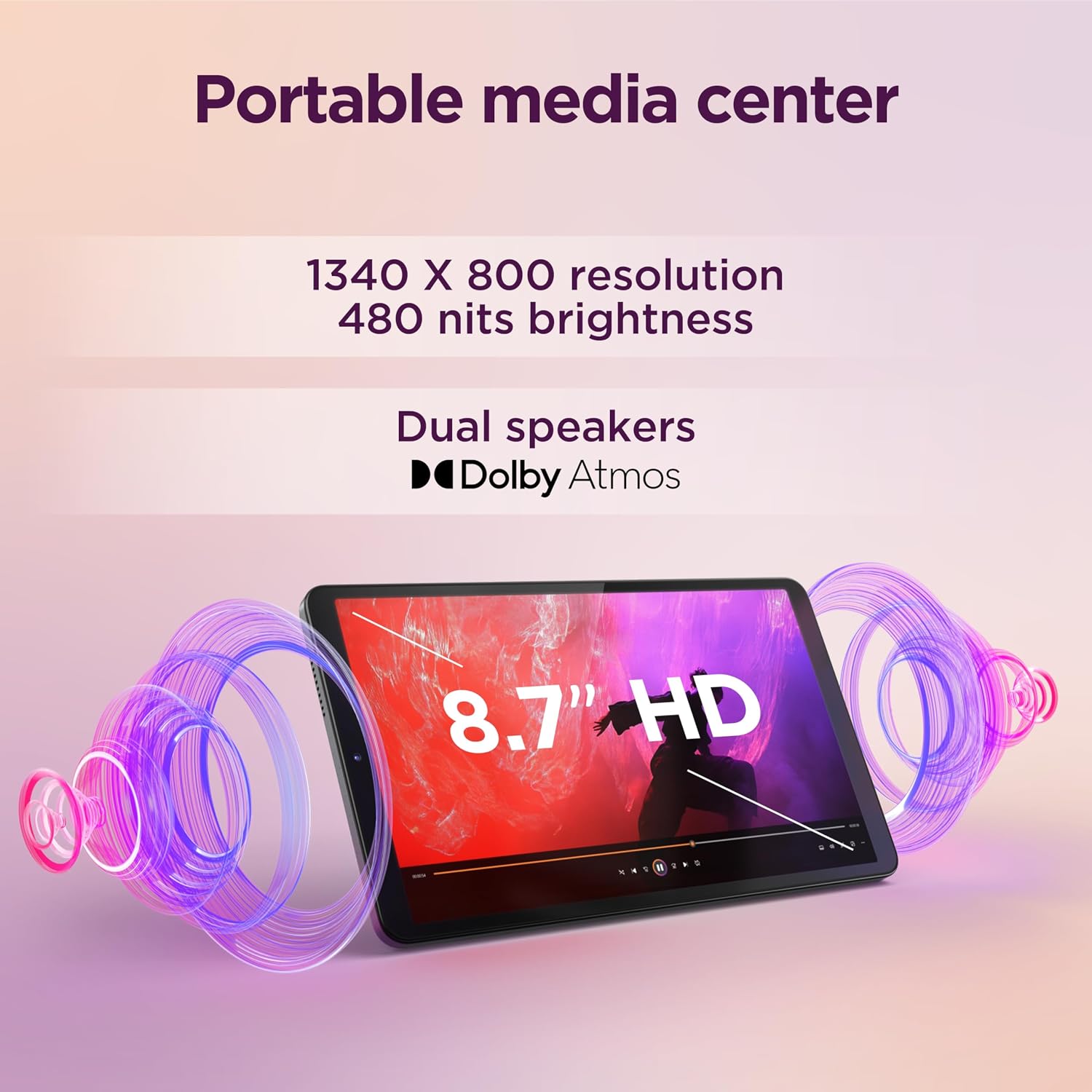 Lenovo Tab One Android Tablet | 8.7 inch HD Display | MediaT... - Image 6
