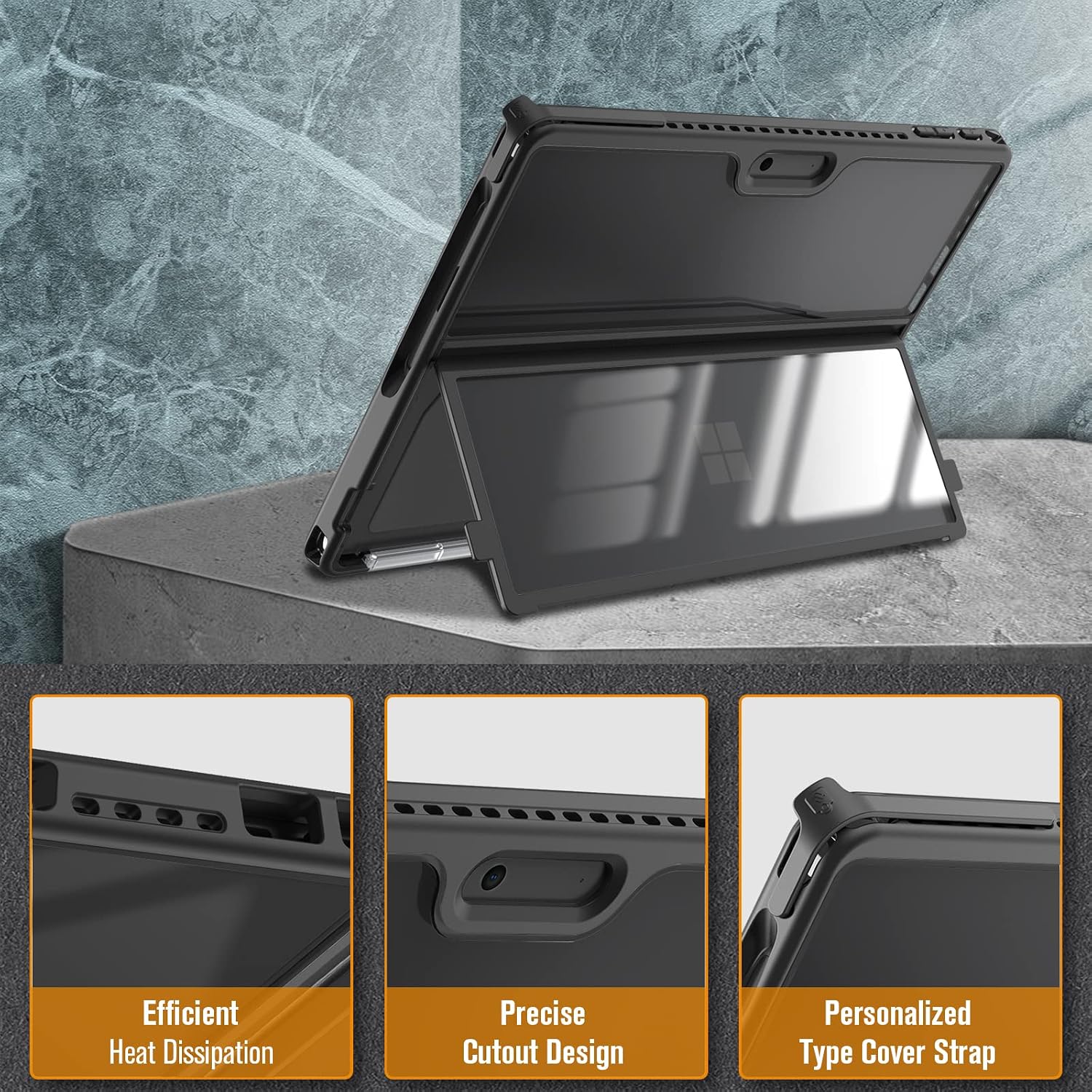 FINTIE Hybrid Case for Microsoft Surface Pro 11/10/9 (2024-2... - Image 5