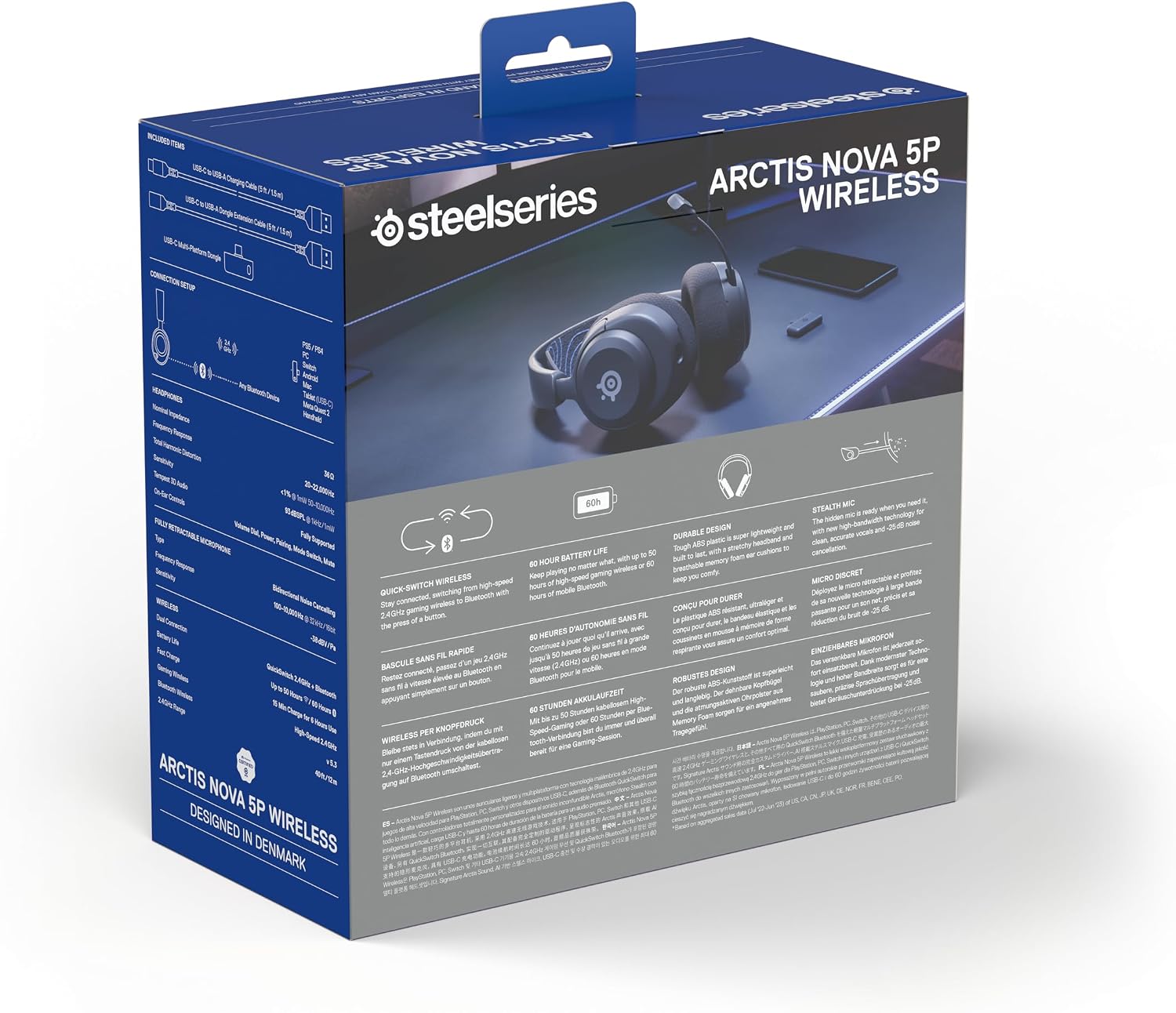SteelSeries Arctis Nova 5P Wireless - PS5 Gaming Headset - 1... - Image 16