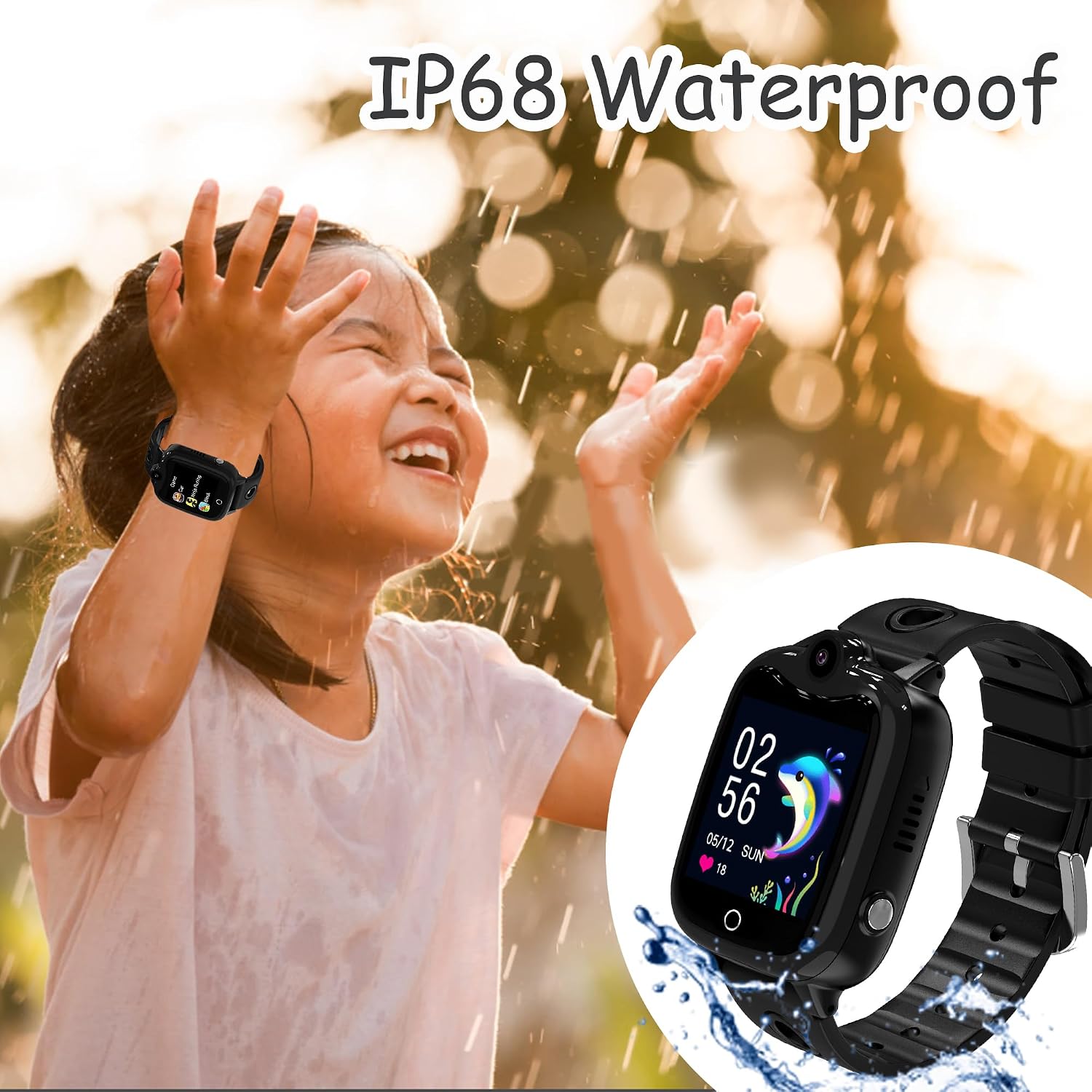 4G GPS Kids Smart Watch for Boys Girls,IP68Kids Phone Smartw... - Image 5