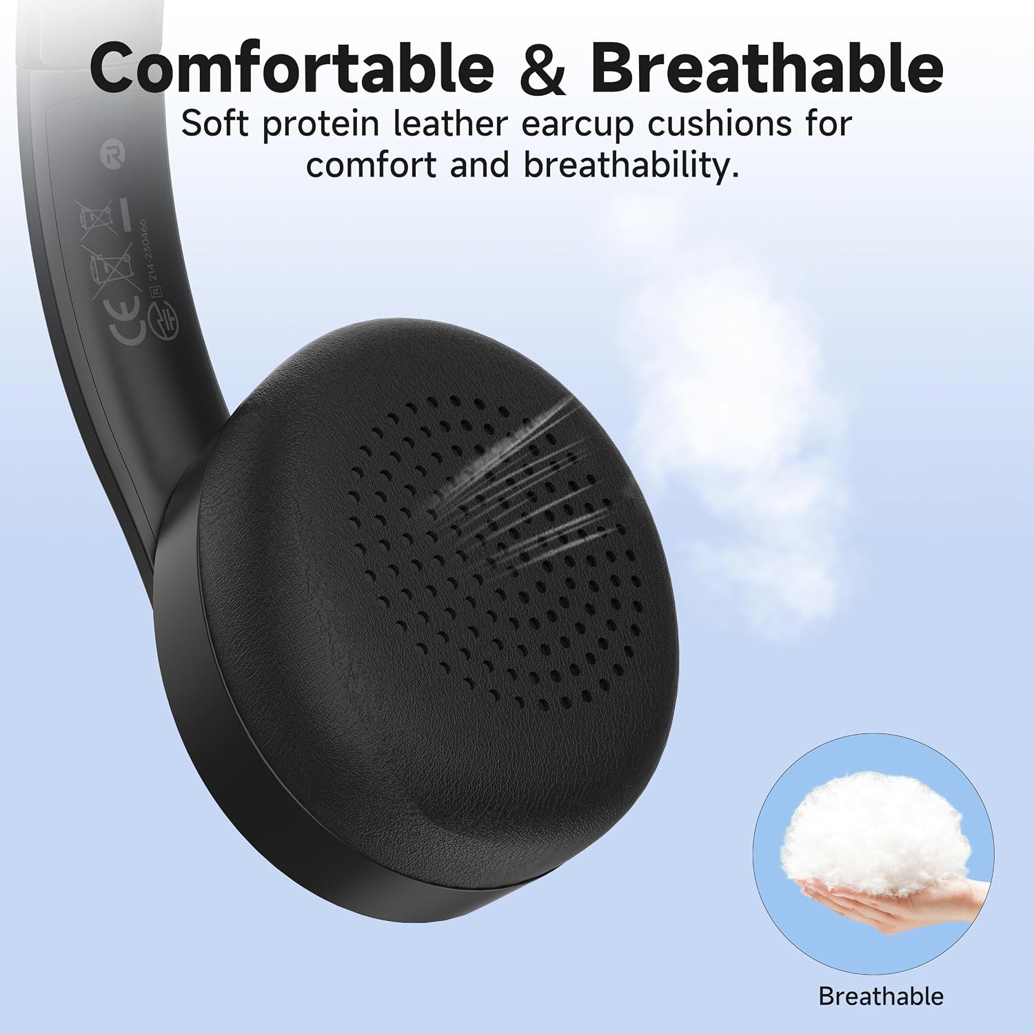 AOC Wireless Headset with Microphone 3 Modes Connection Blue... - Image 5