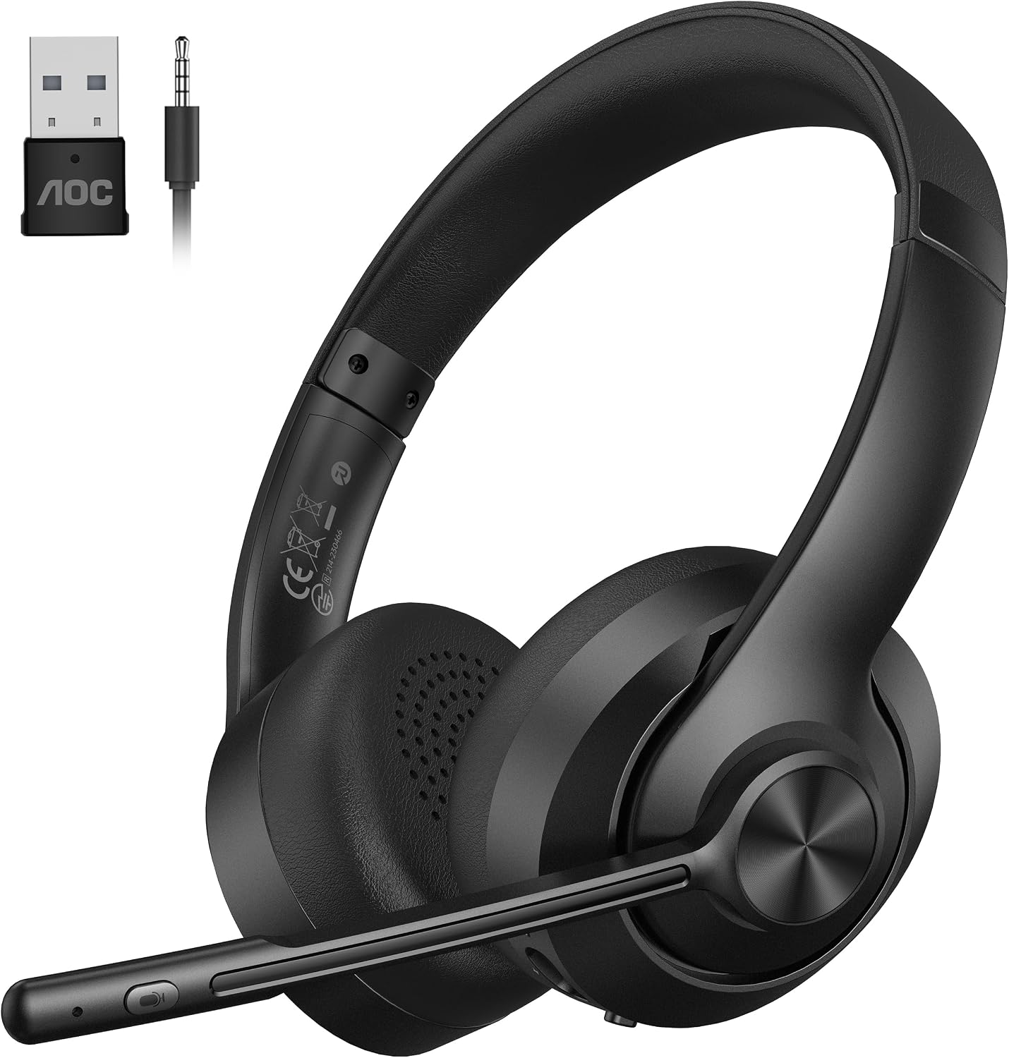 AOC Wireless Headset with Microphone 3 Modes Connection Blue... - Image 2