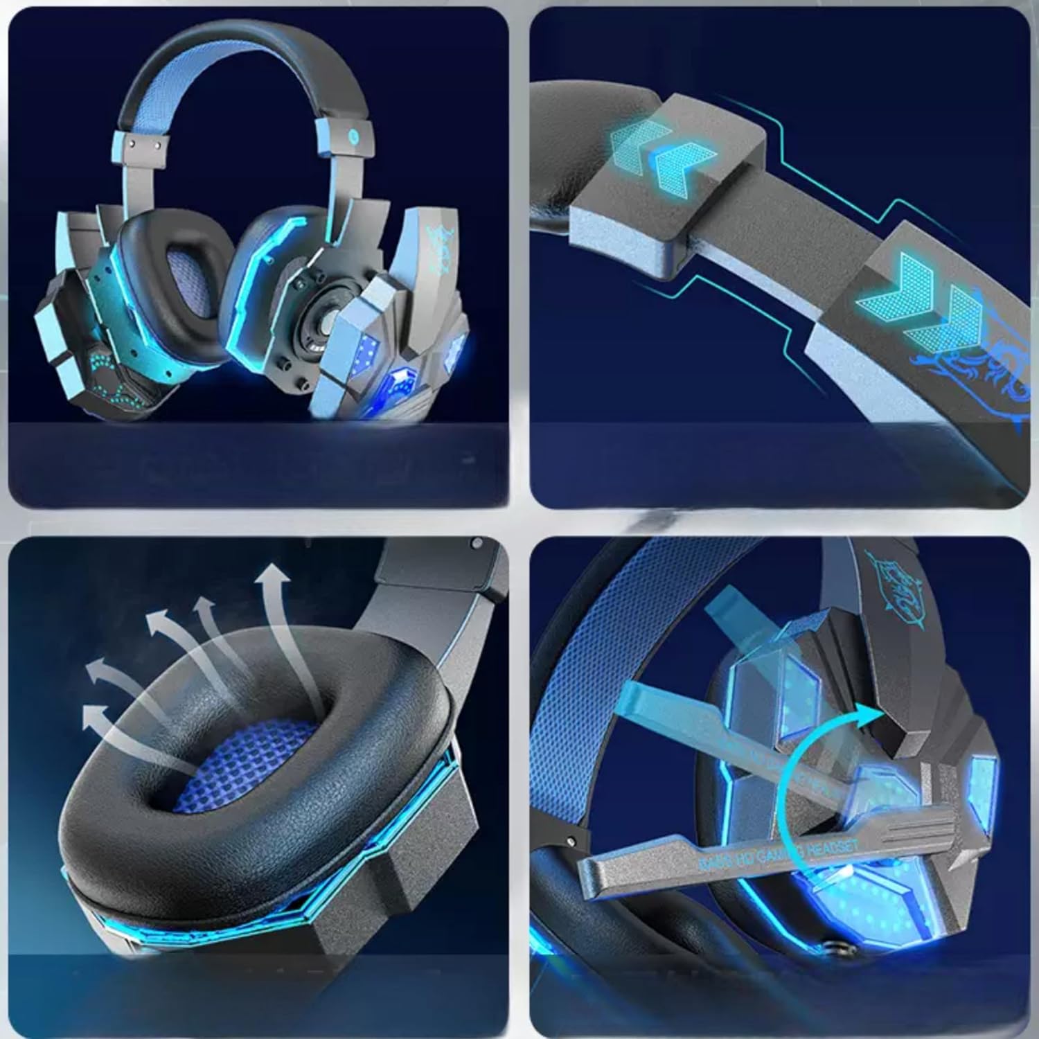 eBoutik - Gaming Headphones with Microphone & Noise-Cancelli... - Image 4