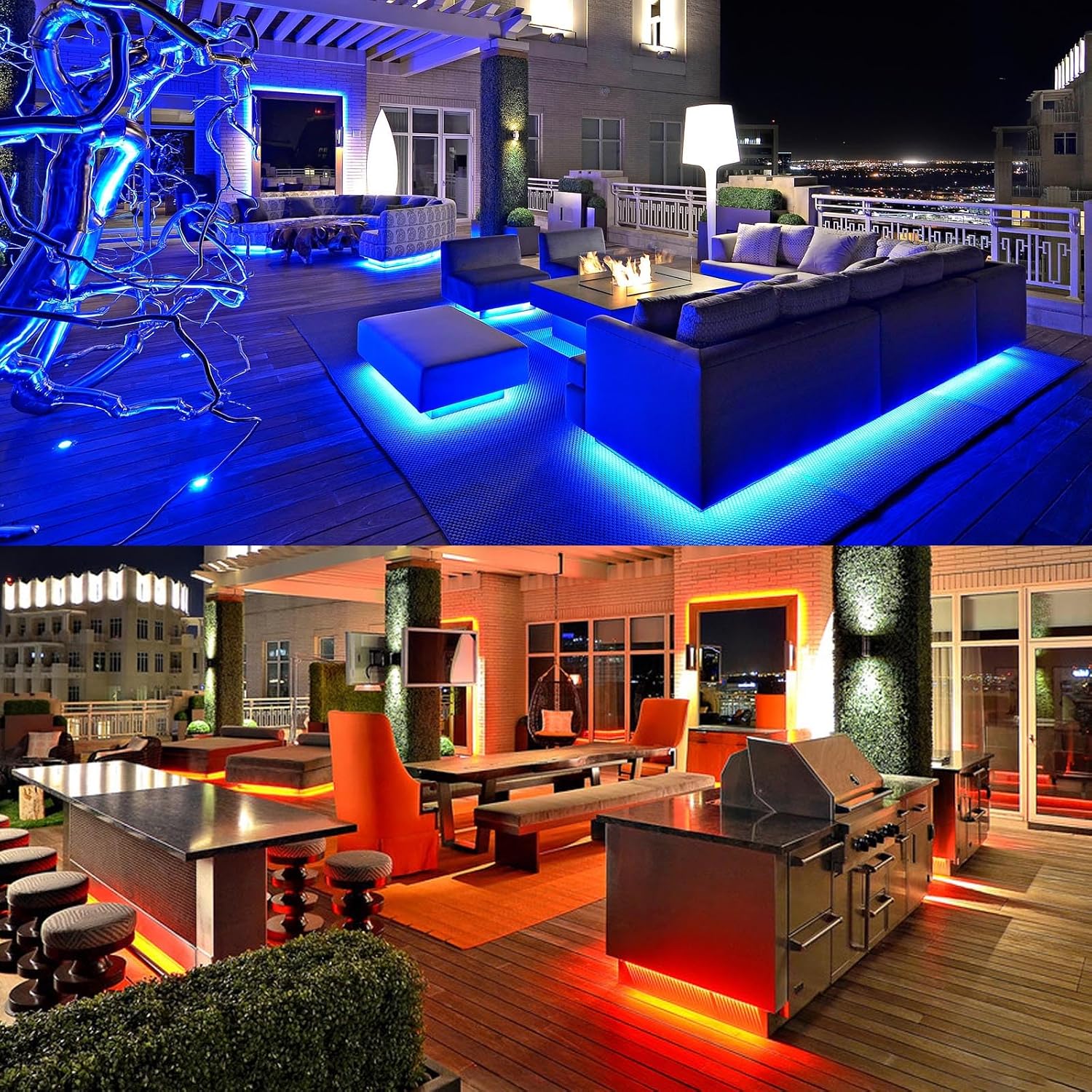 WiFi RGBW COB LED Strip Light, 24V 5M Tape Light for Home De... - Image 7