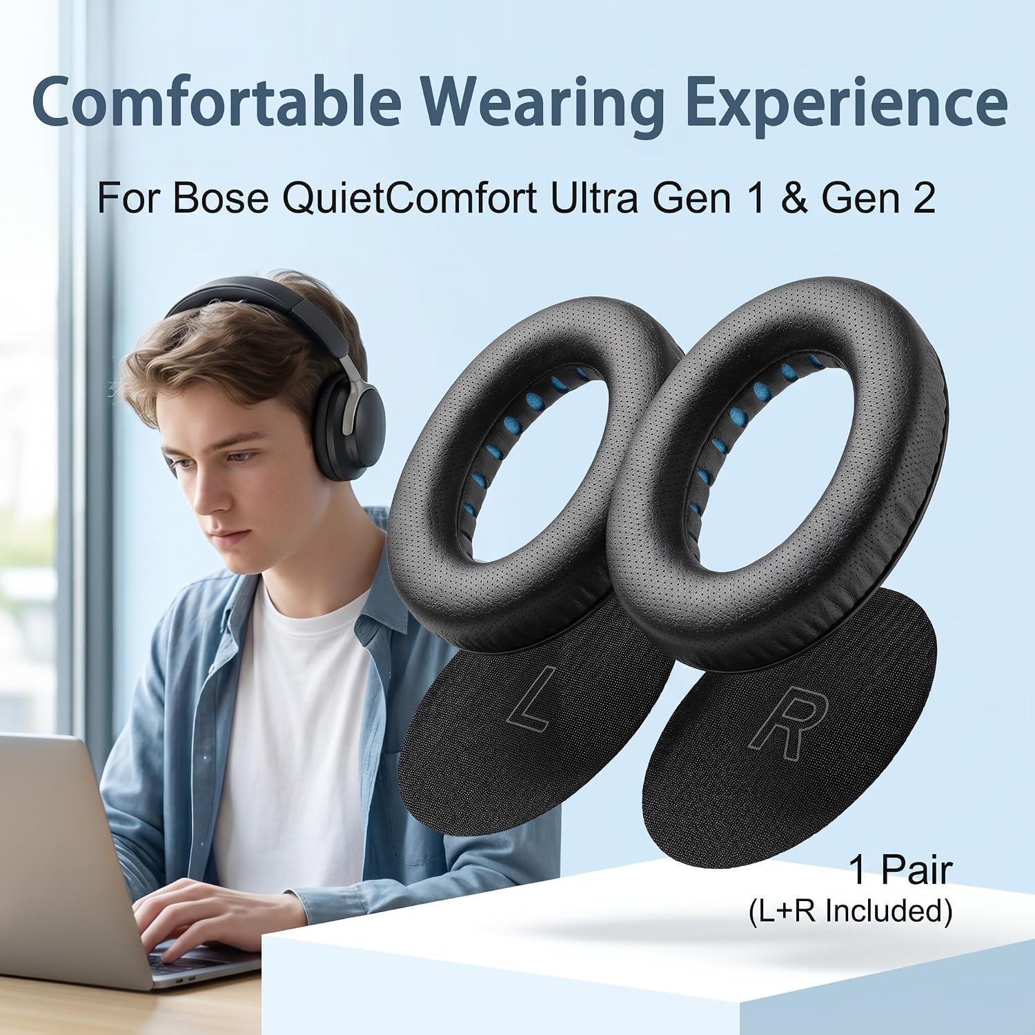 Replacement Earpads for Bose QuietComfort Ultra Gen 1 & Gen ... - Image 5