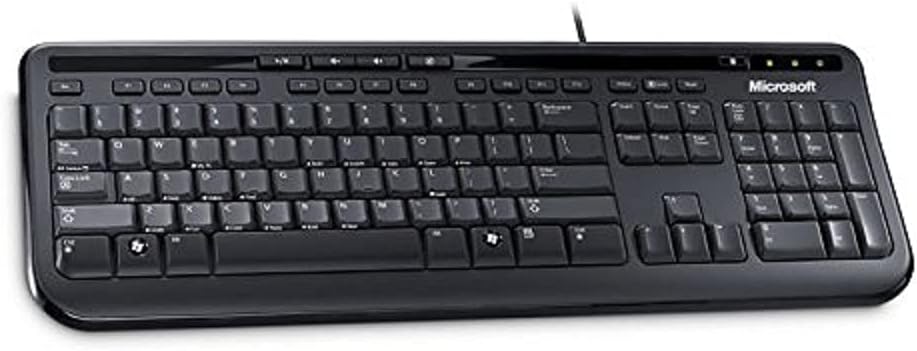 Microsoft Wired Keyboard 600, UK Layout - Black - Image 2