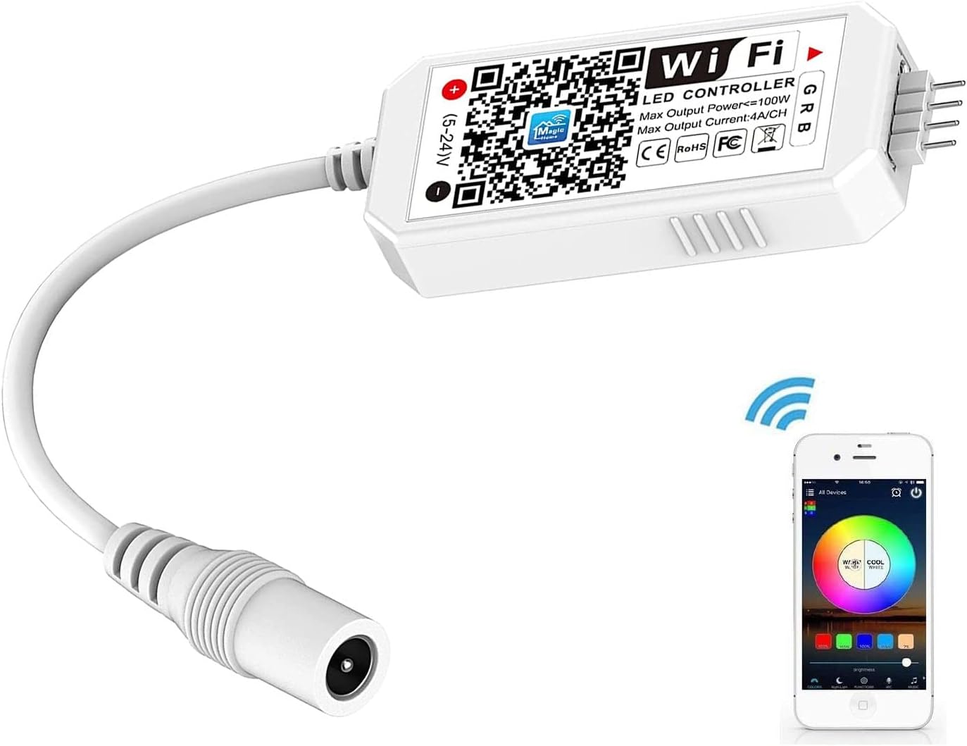 iNextStation Smart RGB WiFi LED Controller 4-Pin Output Voic... - Image 4