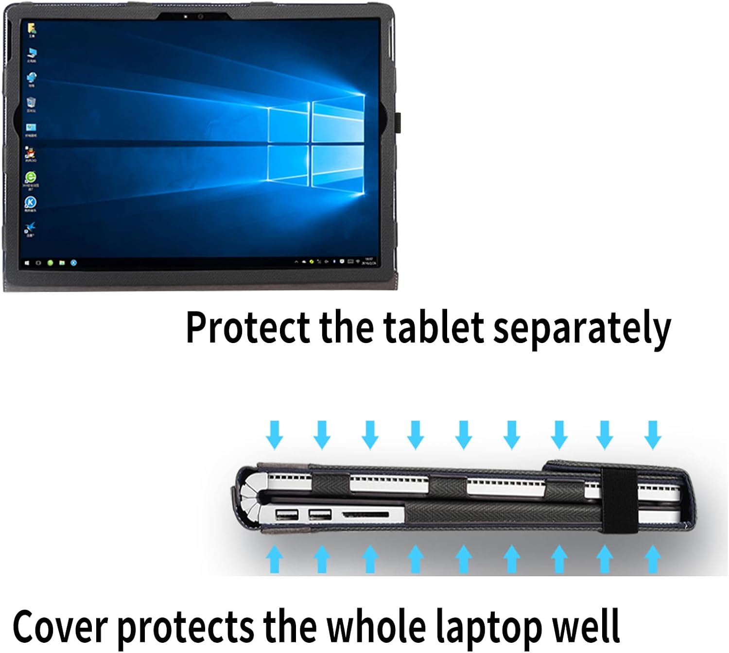 Detachable Laptop Case for Microsoft Surface Book 3 2 1 13.5... - Image 9