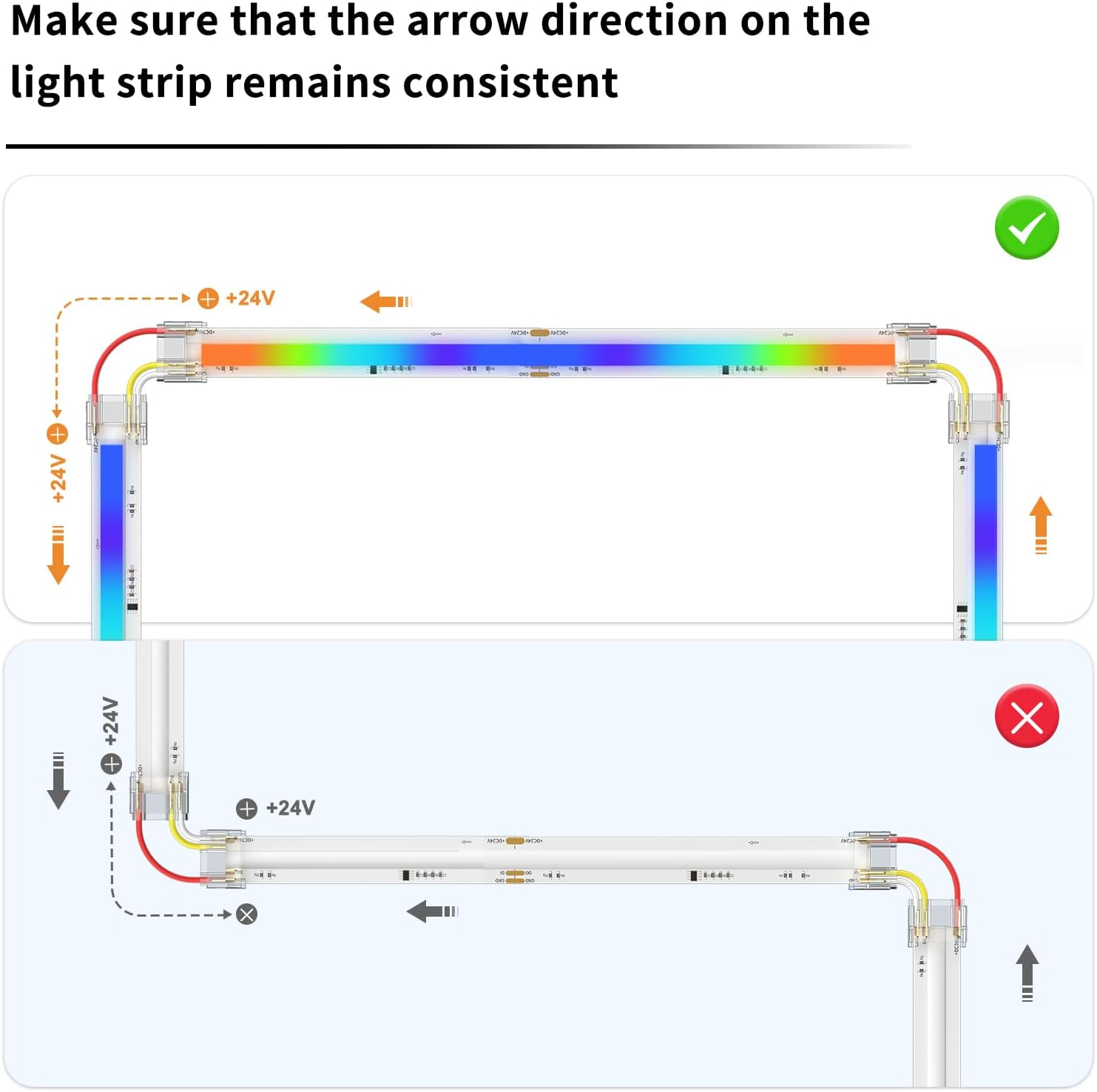 PAUTIX 12mm Connectors for 3-Pin RGB Smart IC COB LED Strip ... - Image 5