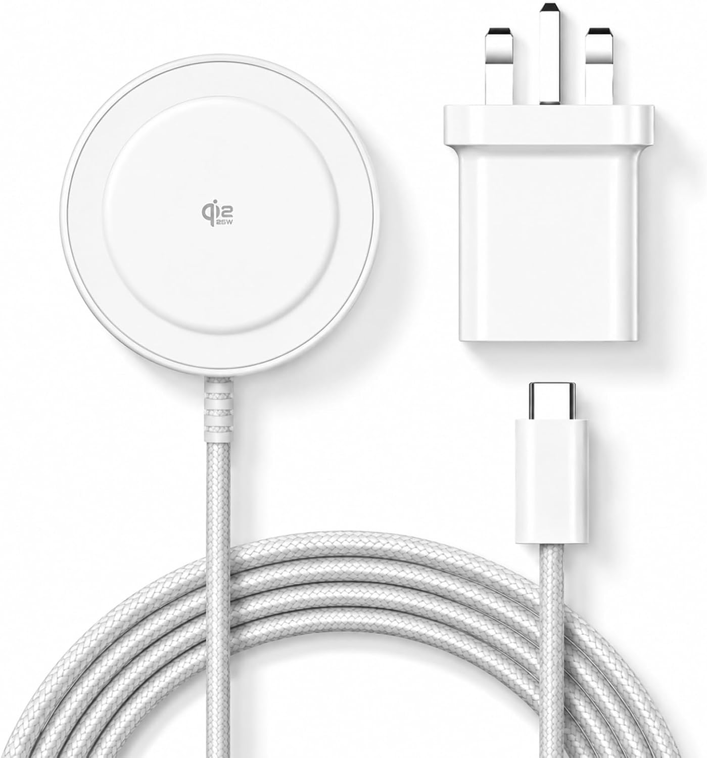 Qi2 25W Magnetic Wireless Charger, 1.5m Fast Charging Pad Co... - Image 2