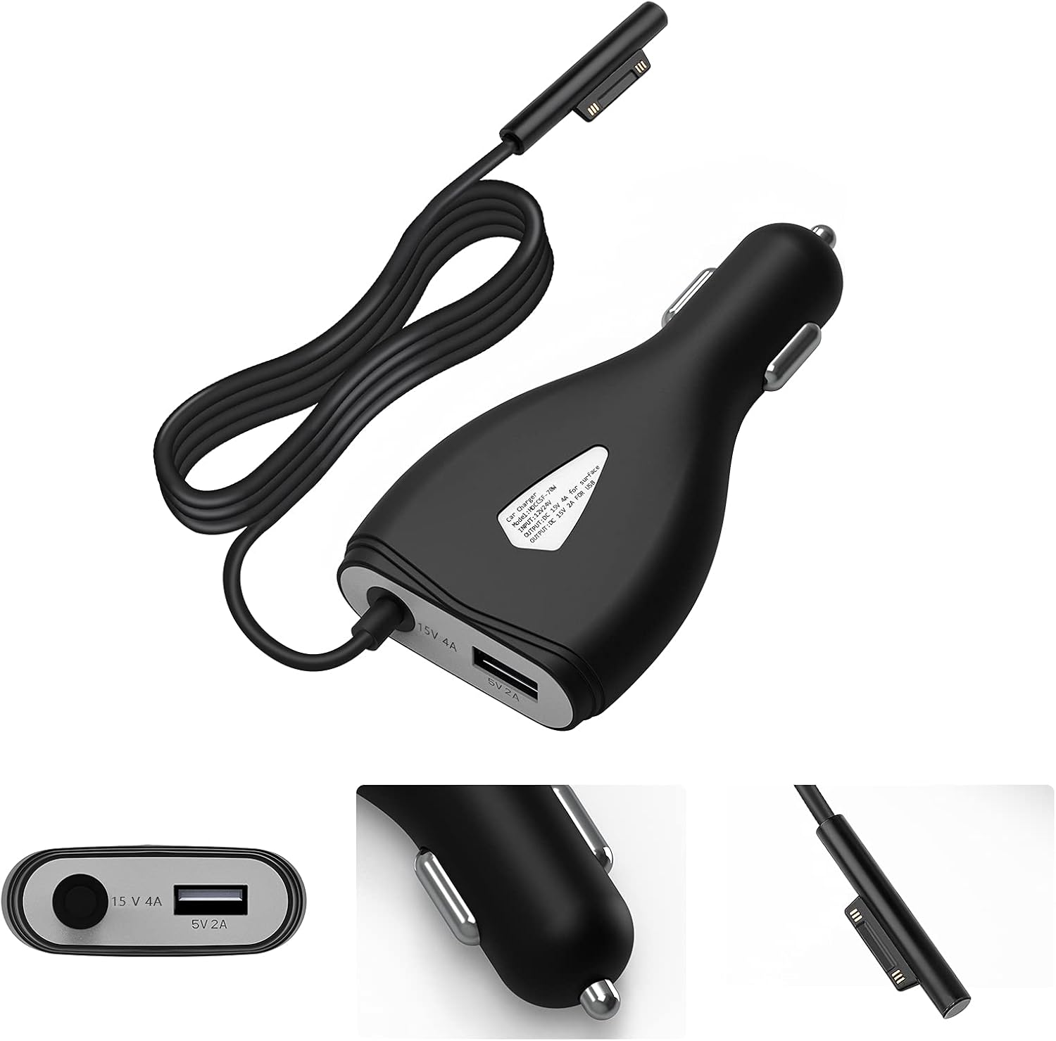 Surface Pro Surface Laptop Car Charger for Microsoft Surface... - Image 2