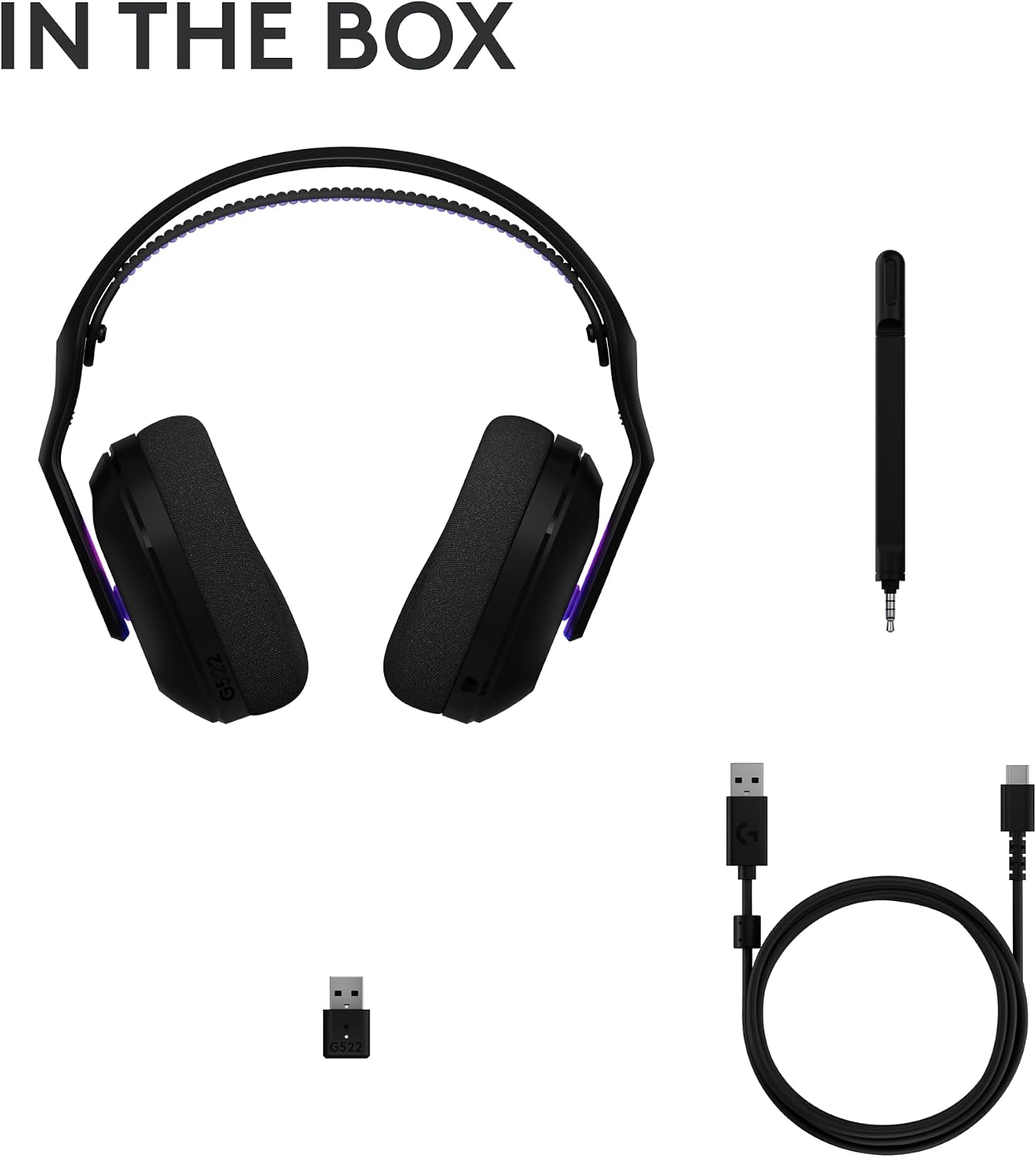 Logitech G G522 LIGHTSPEED Wireless Gaming Headset (Black) - Image 10