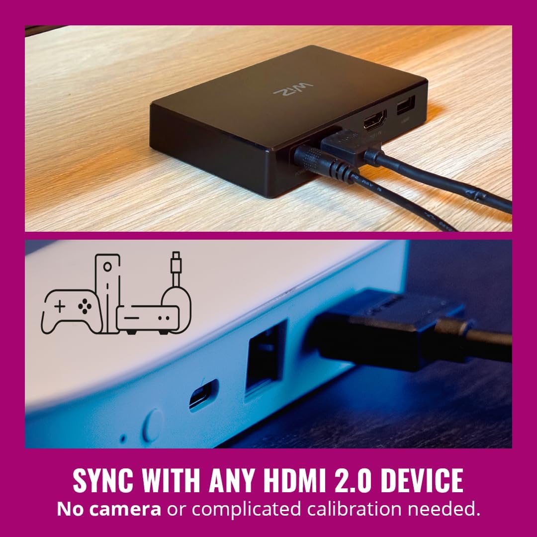 WiZ HDMI Sync Box with TV Backlight – Syncs Light to Your Mo... - Image 6