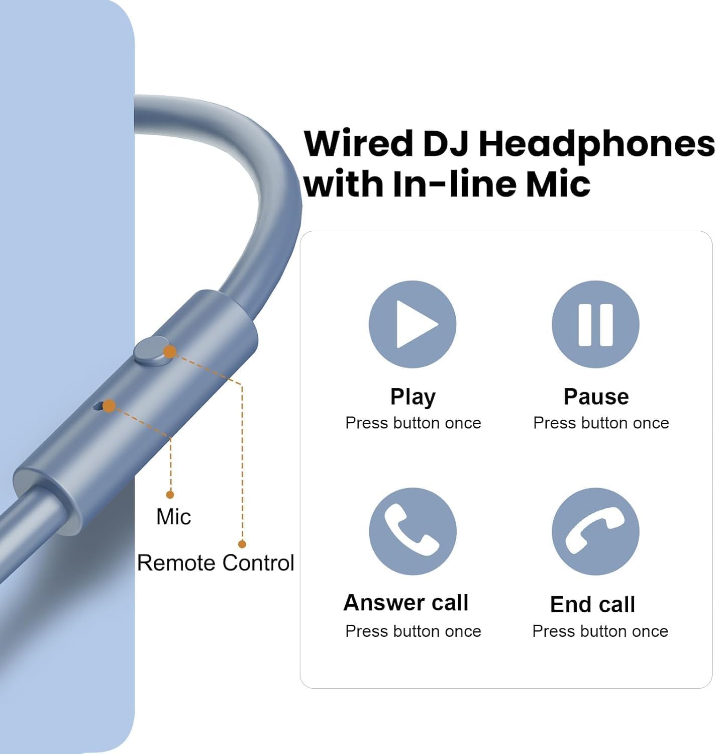 OneOdio A70 Over Ear Bluetooth Headphones, Foldable Wireless... - Image 8