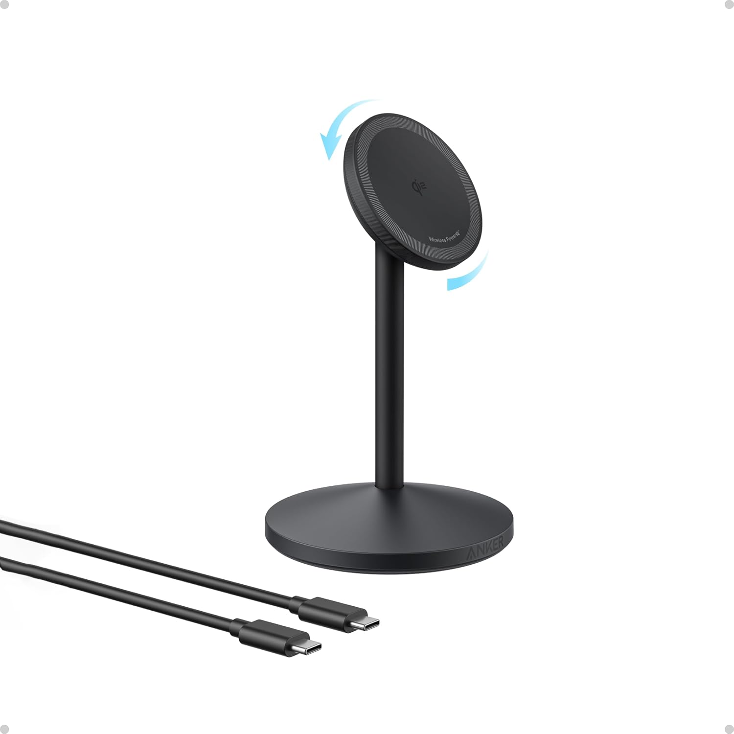 Anker MagGo Qi2 15W Fast Charging MagSafe Charger Stand with... - Image 2