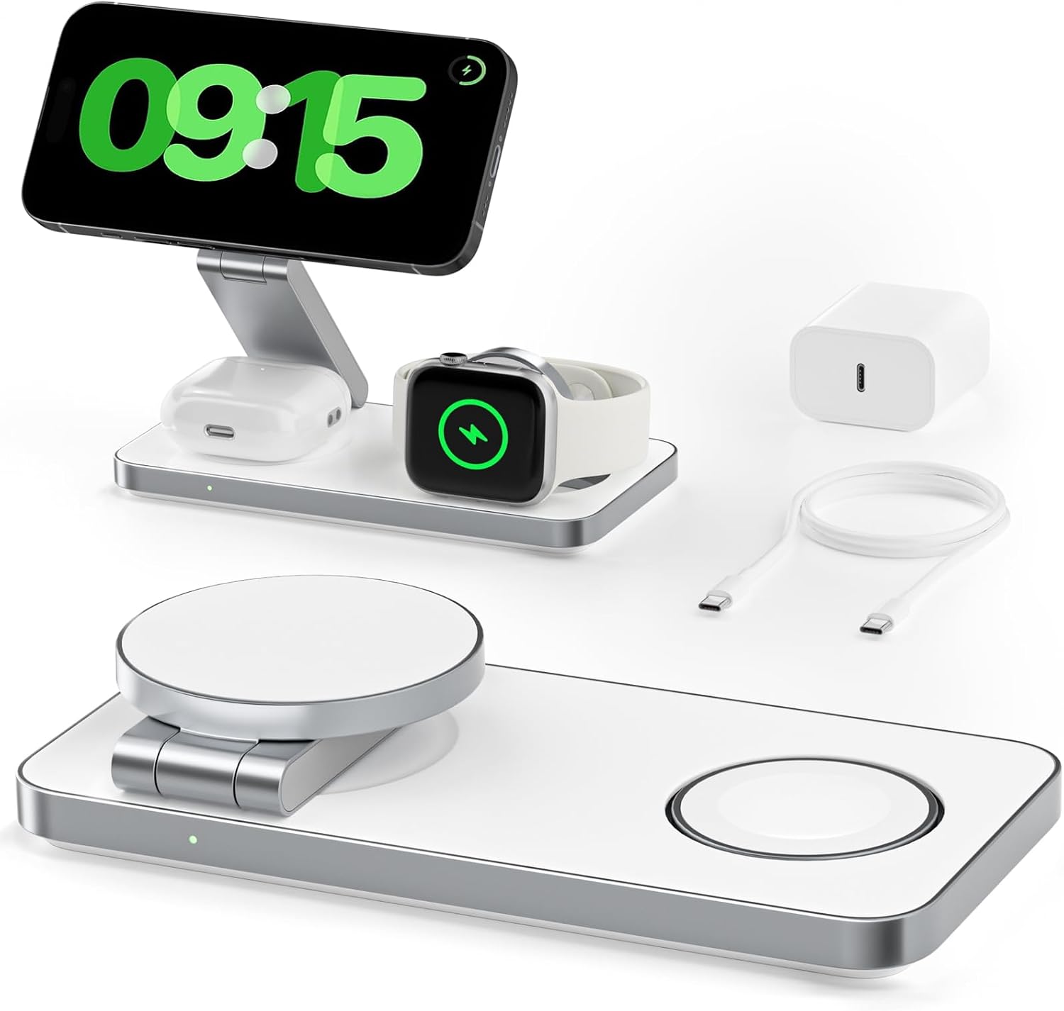 3 in 1 Wireless Charging Station for Apple Devices, Magnetic... - Image 2