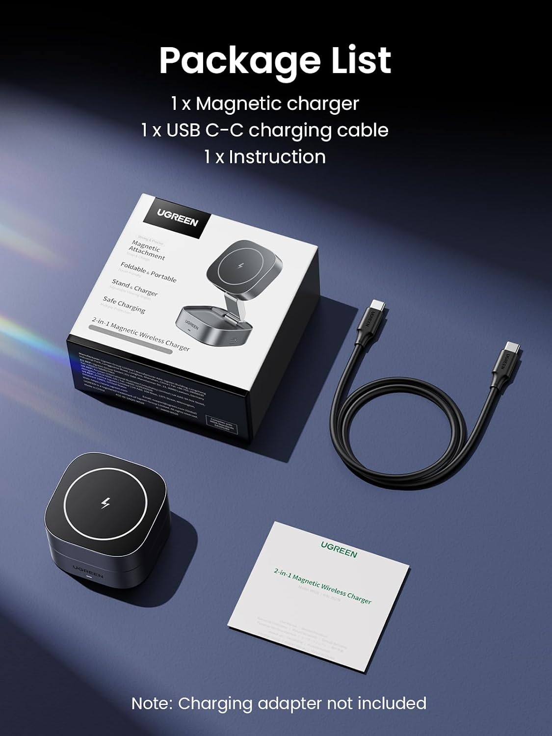 UGREEN 2-in-1 for MagSafe Charger, Wireless Charger Stand wi... - Image 10