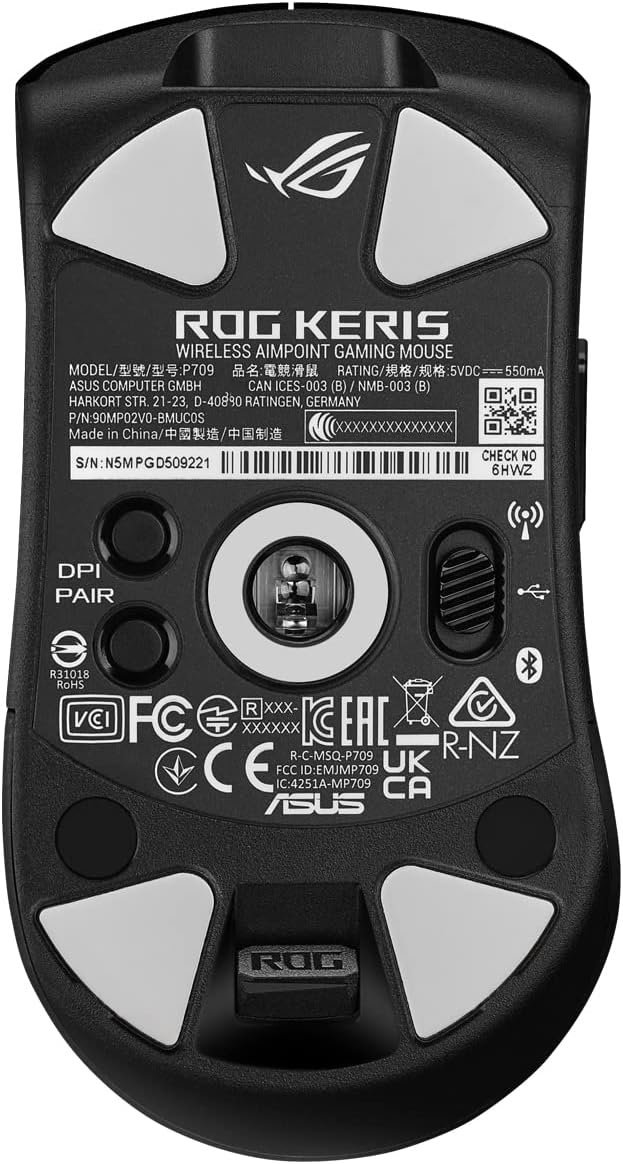 Asus ROG Keris Wireless AimPoint Gaming Mouse, M - Black - Image 9