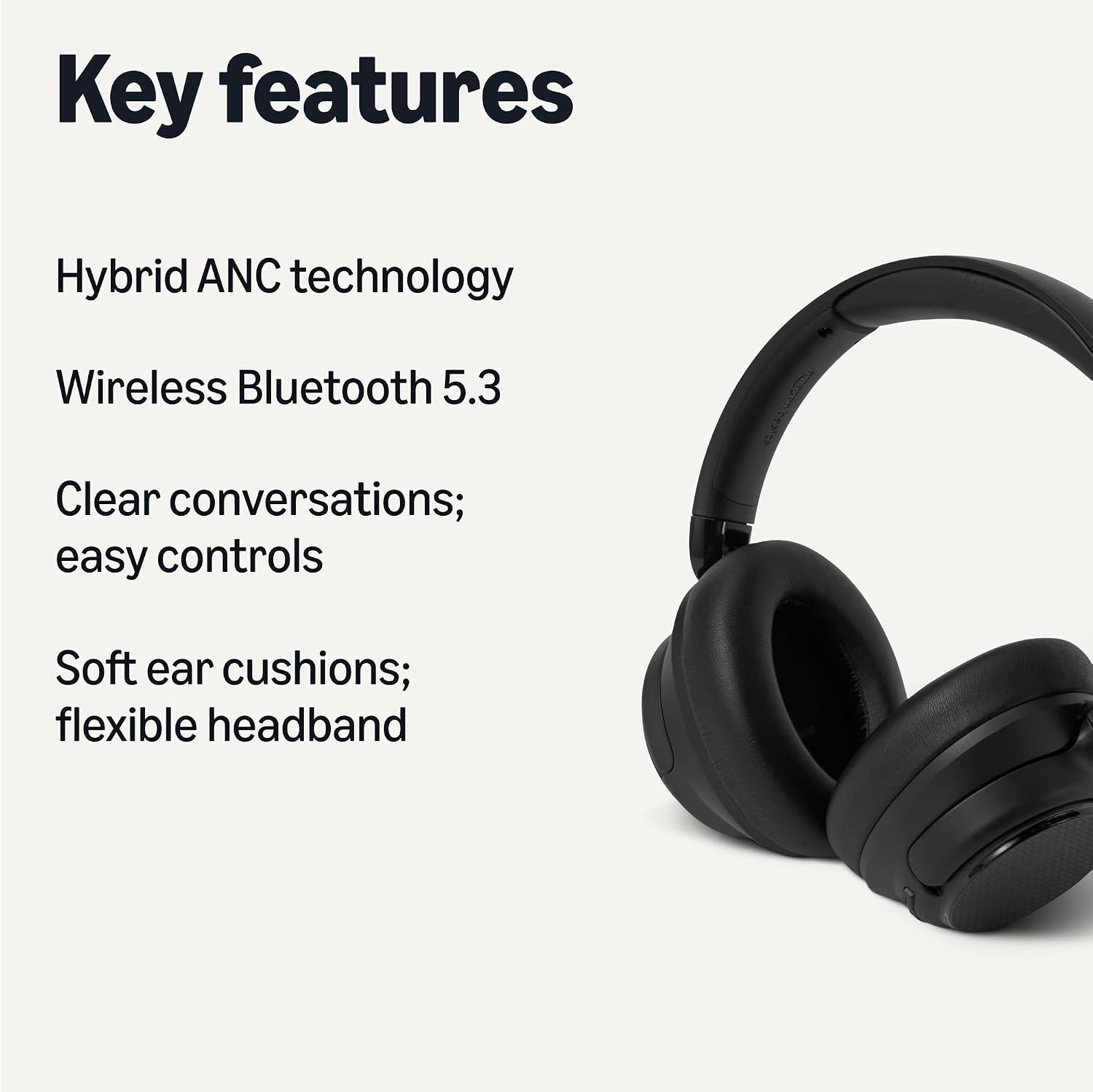 Amazon Basics Wireless Bluetooth 5.3 Over-Ear Headphones wit... - Image 3