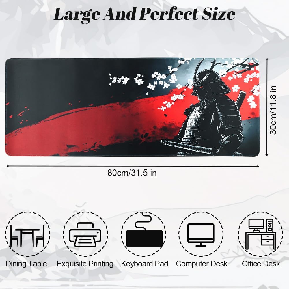 Large Gaming Mouse Pad, 800 x 300 x 3 MM Waterproof Mat for ... - Image 3