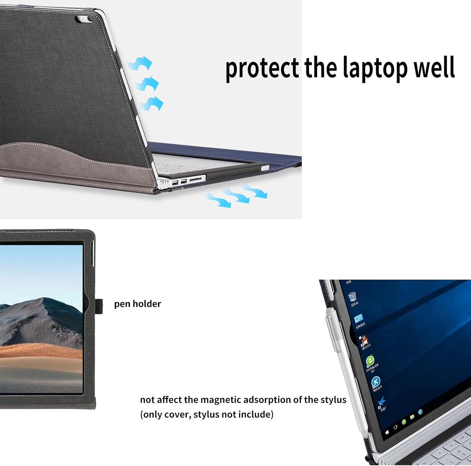 Detachable Laptop Case for Microsoft Surface Book 3 2 1 13.5... - Image 7