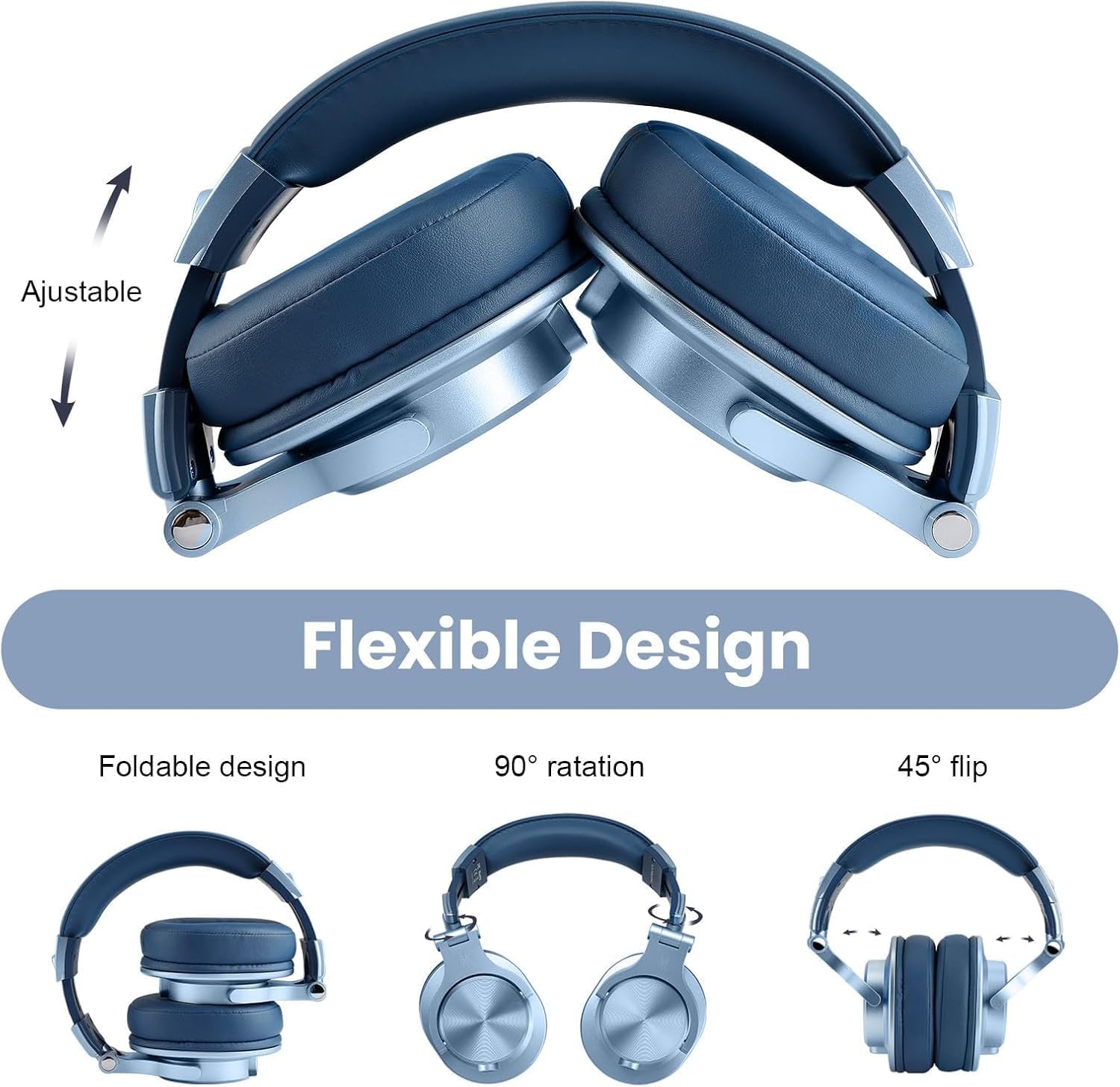 OneOdio A70 Over Ear Bluetooth Headphones, Foldable Wireless... - Image 7