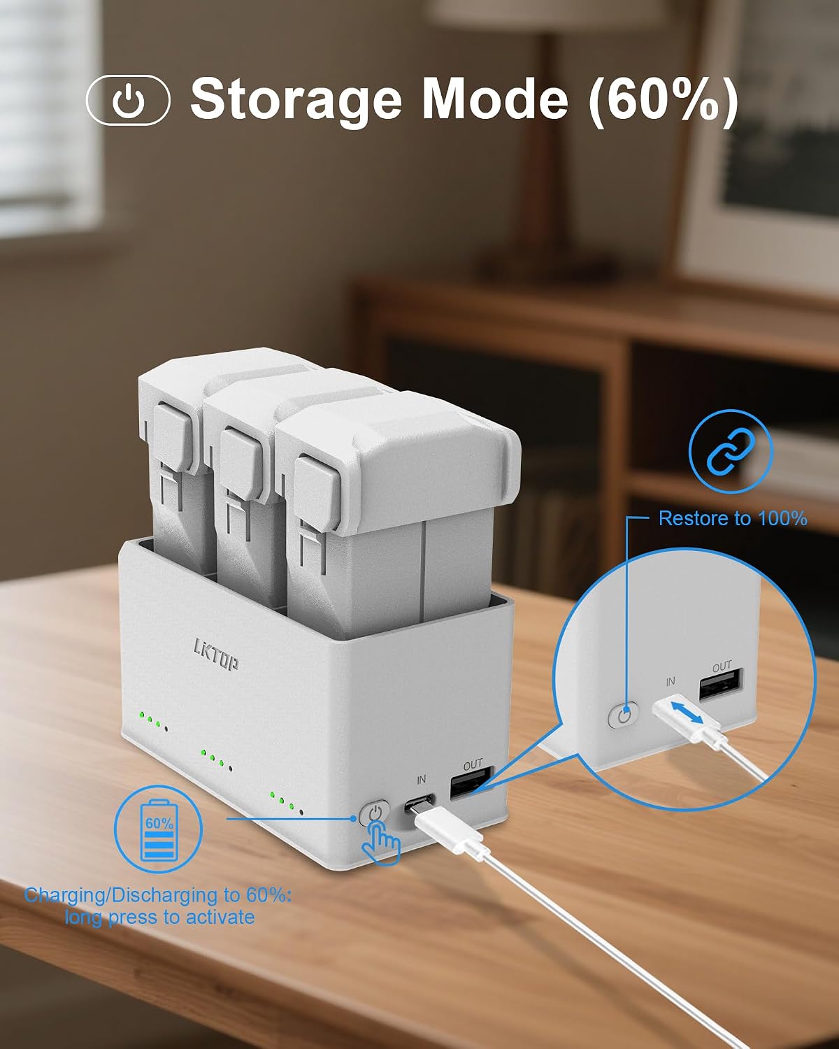 LKTOP Mini 5 Pro/4 Pro/3 Pro/3 Battery Charging Hub 37W Fast... - Image 7