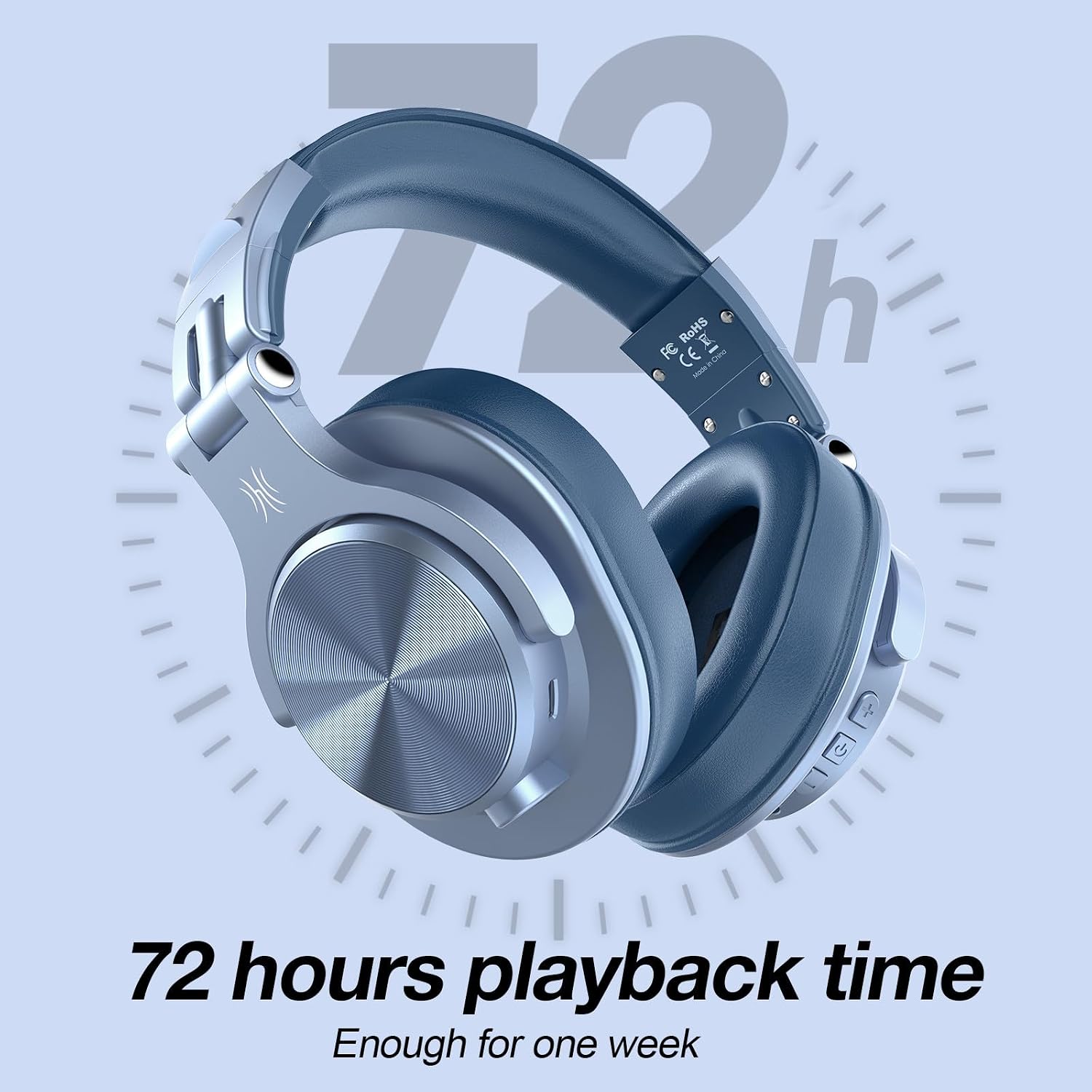 OneOdio A70 Over Ear Bluetooth Headphones, Foldable Wireless... - Image 4