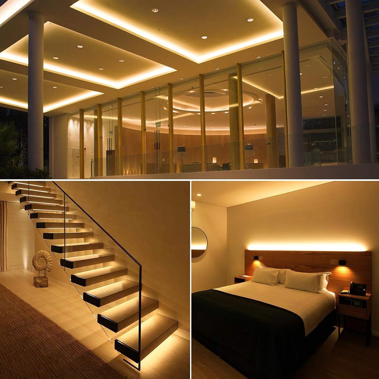 5M WiFi COB LED Strip Light Warm White,384LEDs/m Ultra Thin ... - Image 7