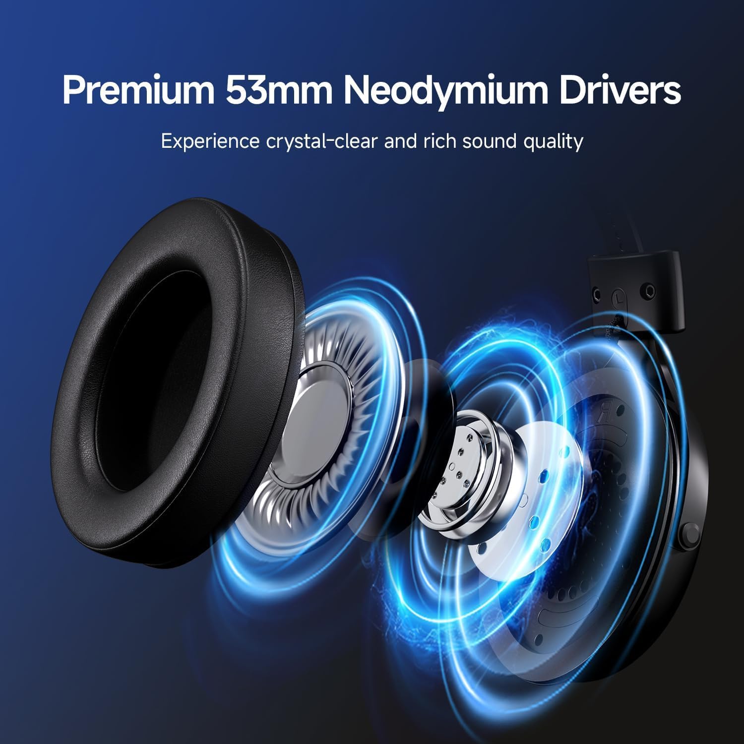 MCHOSE V9 Pro 7.1 Surround Sound FPS Wireless Gaming Headset - Image 4
