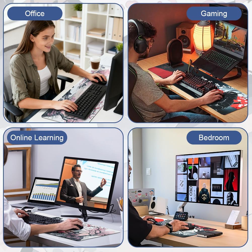 Large Gaming Mouse Pad, 800 x 300 x 3 MM Waterproof Mat for ... - Image 7