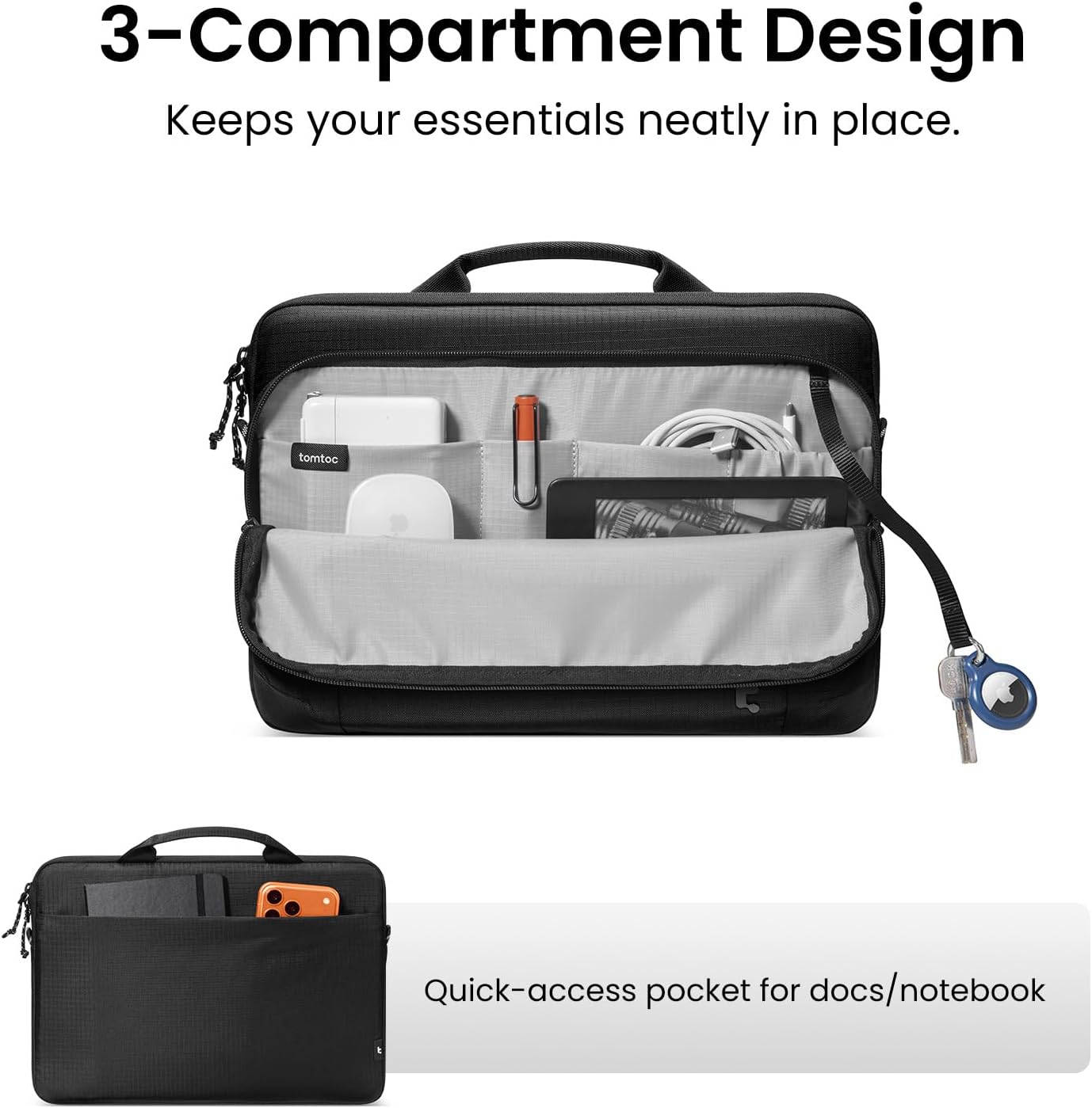tomtoc Essence-A34 Laptop Sleeve for 13.5-14.4'' Surface Lap... - Image 2