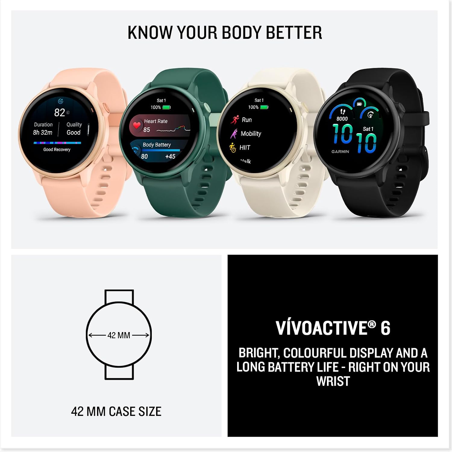 Garmin vívoactive 6, 42mm GPS smartwatch, AMOLED touchscreen... - Image 10