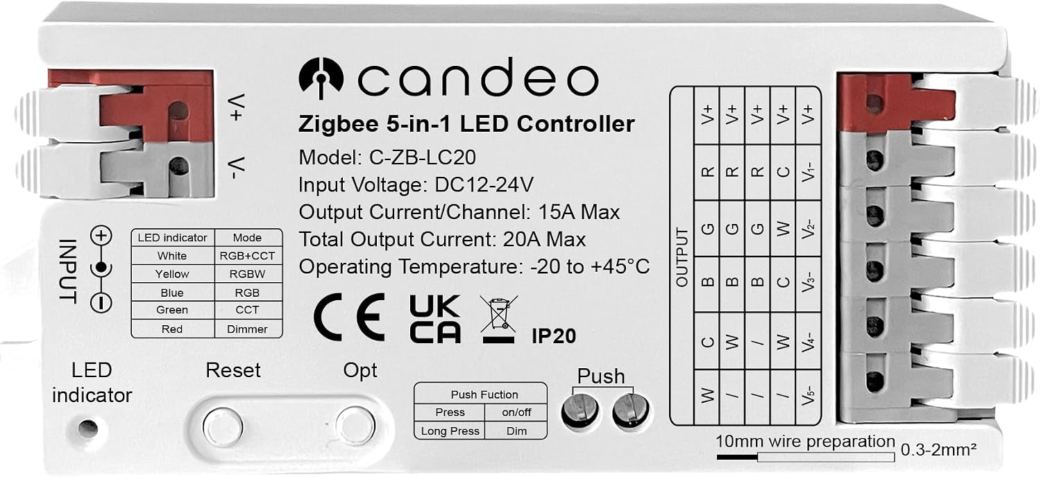 ZigBee LED Strip Controller - Compatible with Home Assistant... - Image 2