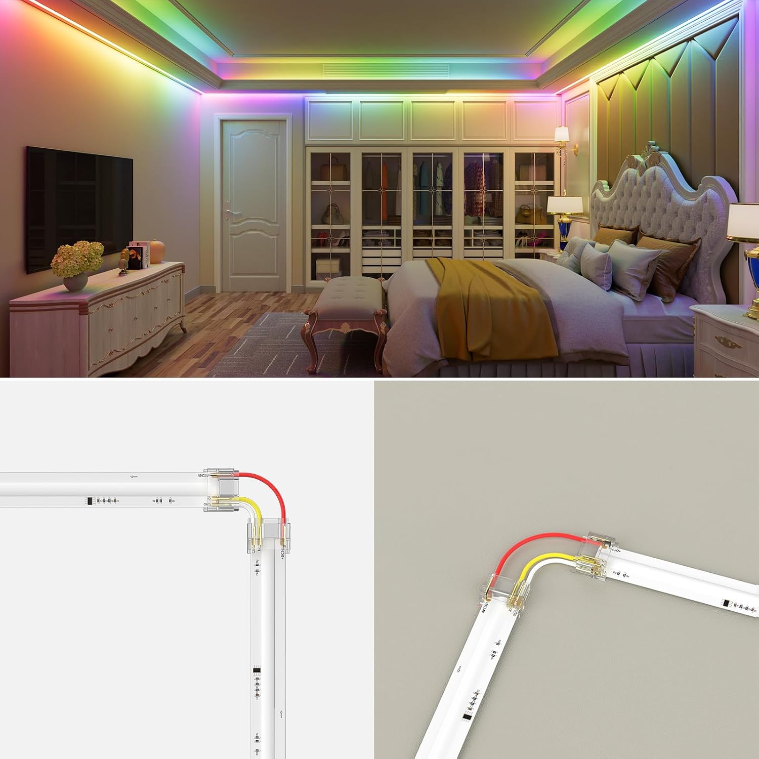 PAUTIX 12mm Connectors for 3-Pin RGB Smart IC COB LED Strip ... - Image 7