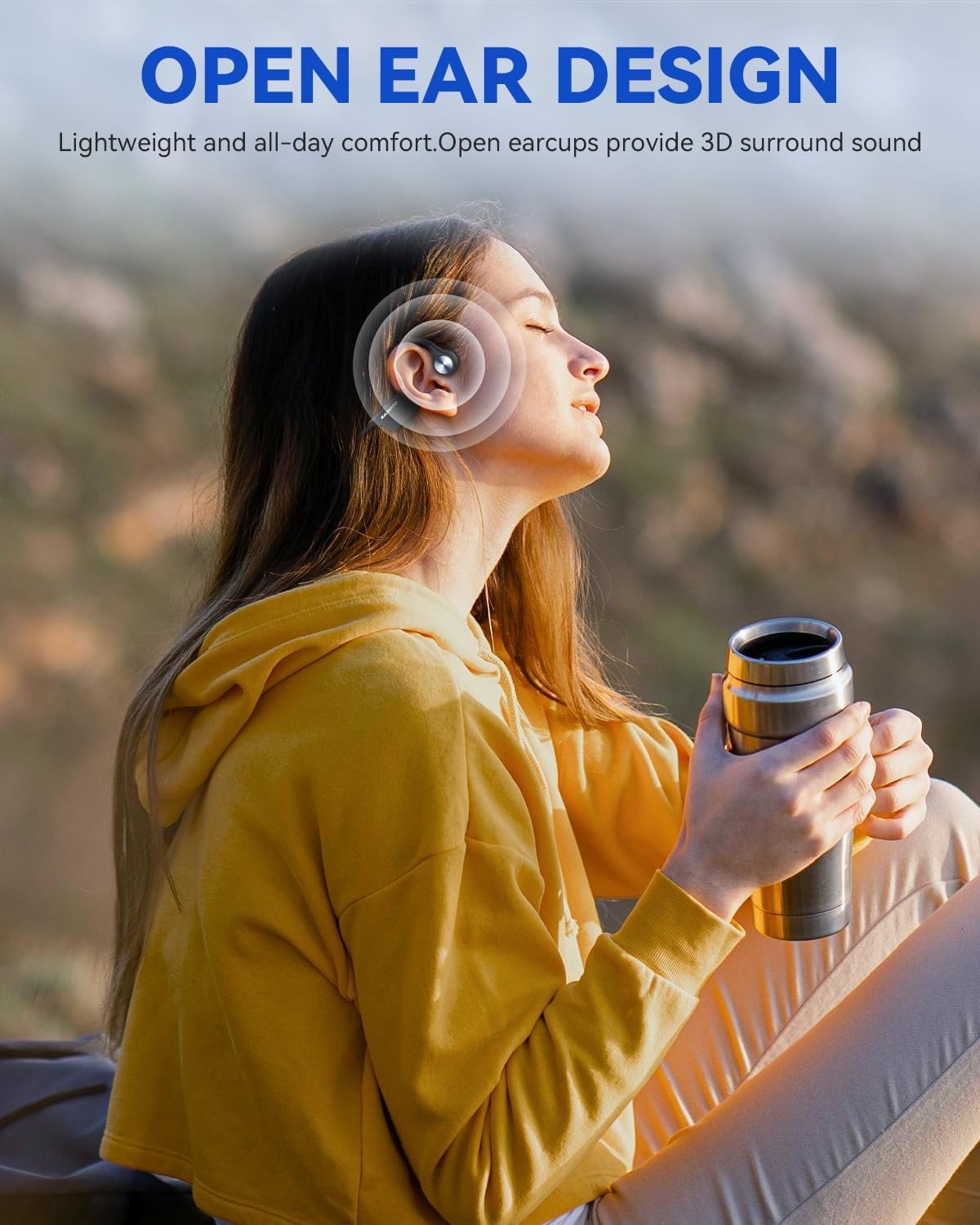 Monodeal bone conduction headphones, Bluetooth 5.3 Open Ear ... - Image 3
