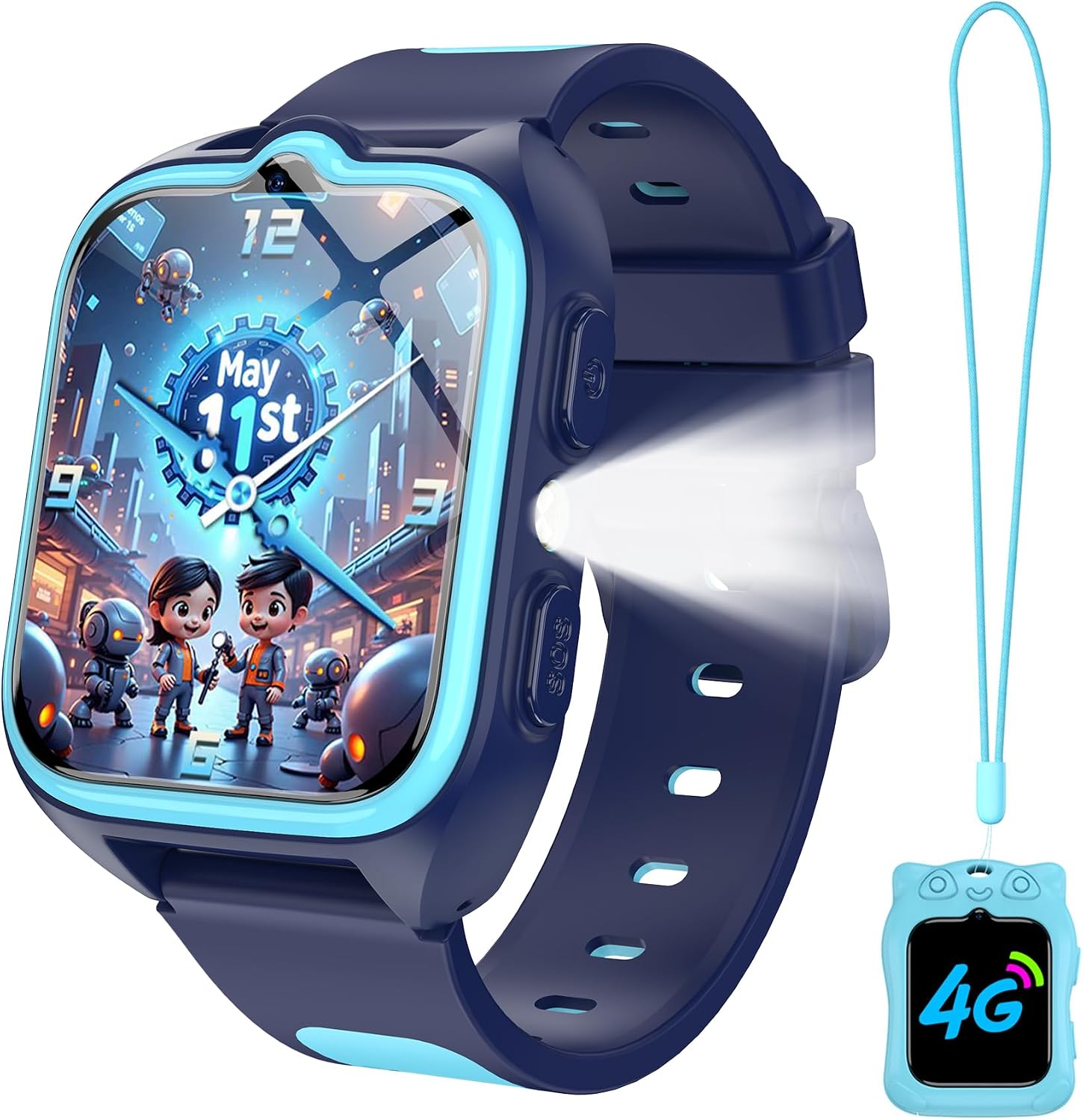 Kids Smart WatchοΌ4G Smartwatch for Boys and Girls,GPS,Voice ... - Image 2