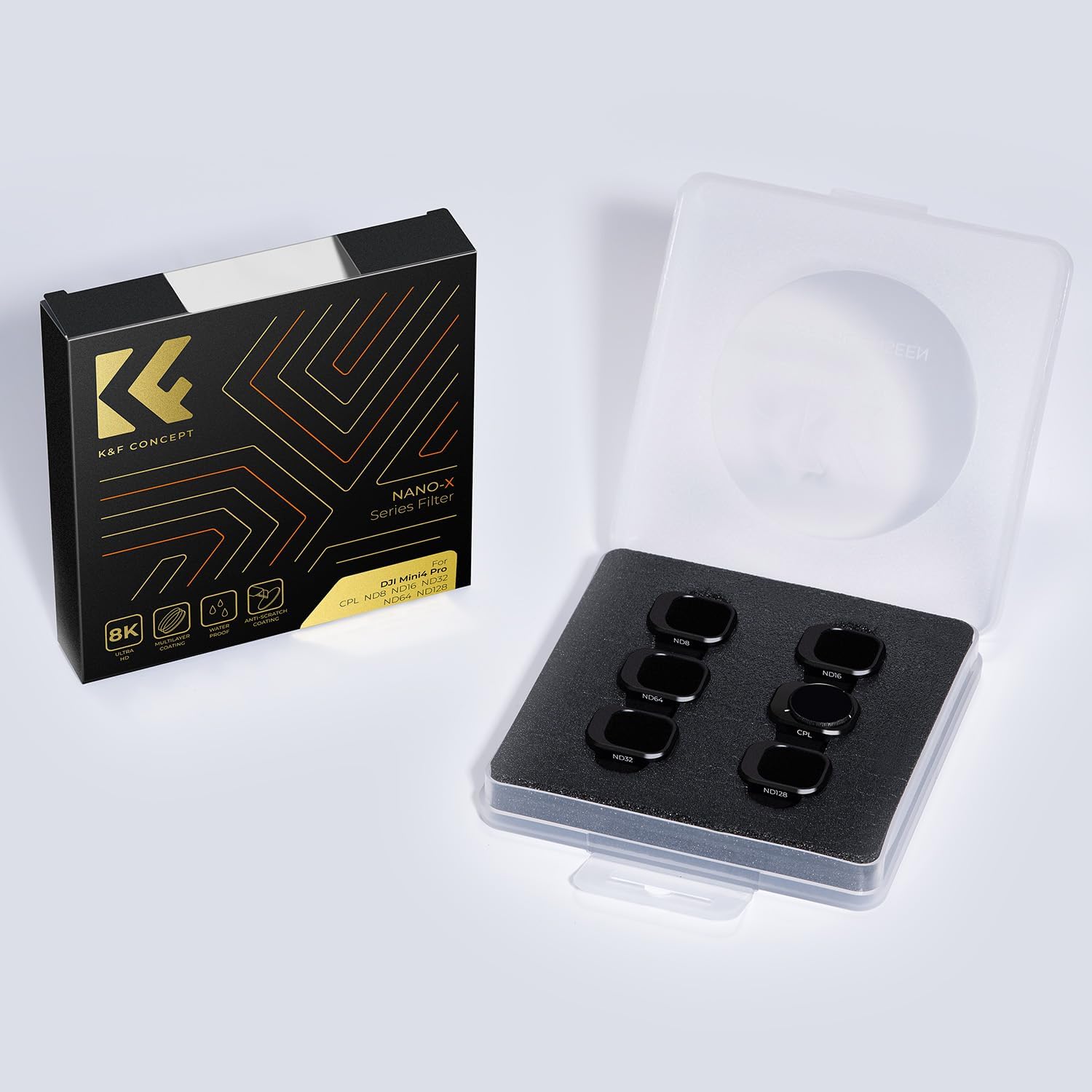 K&F Concept Filter Kit for DJI Mini 4 Pro, CPL ND8 ND16 ND32... - Image 8